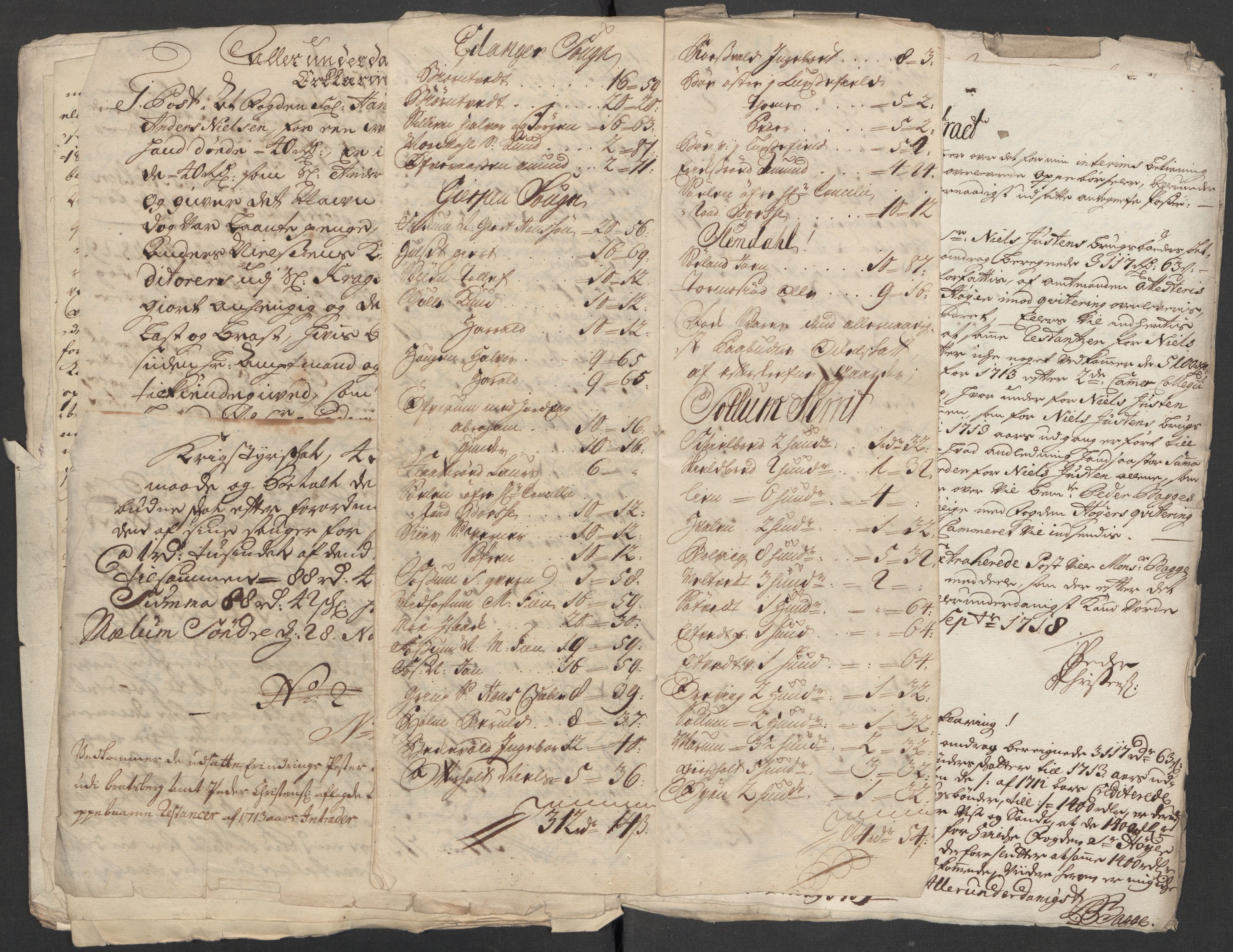 Rentekammeret inntil 1814, Reviderte regnskaper, Fogderegnskap, AV/RA-EA-4092/R36/L2125: Fogderegnskap Øvre og Nedre Telemark og Bamble, 1713, p. 321