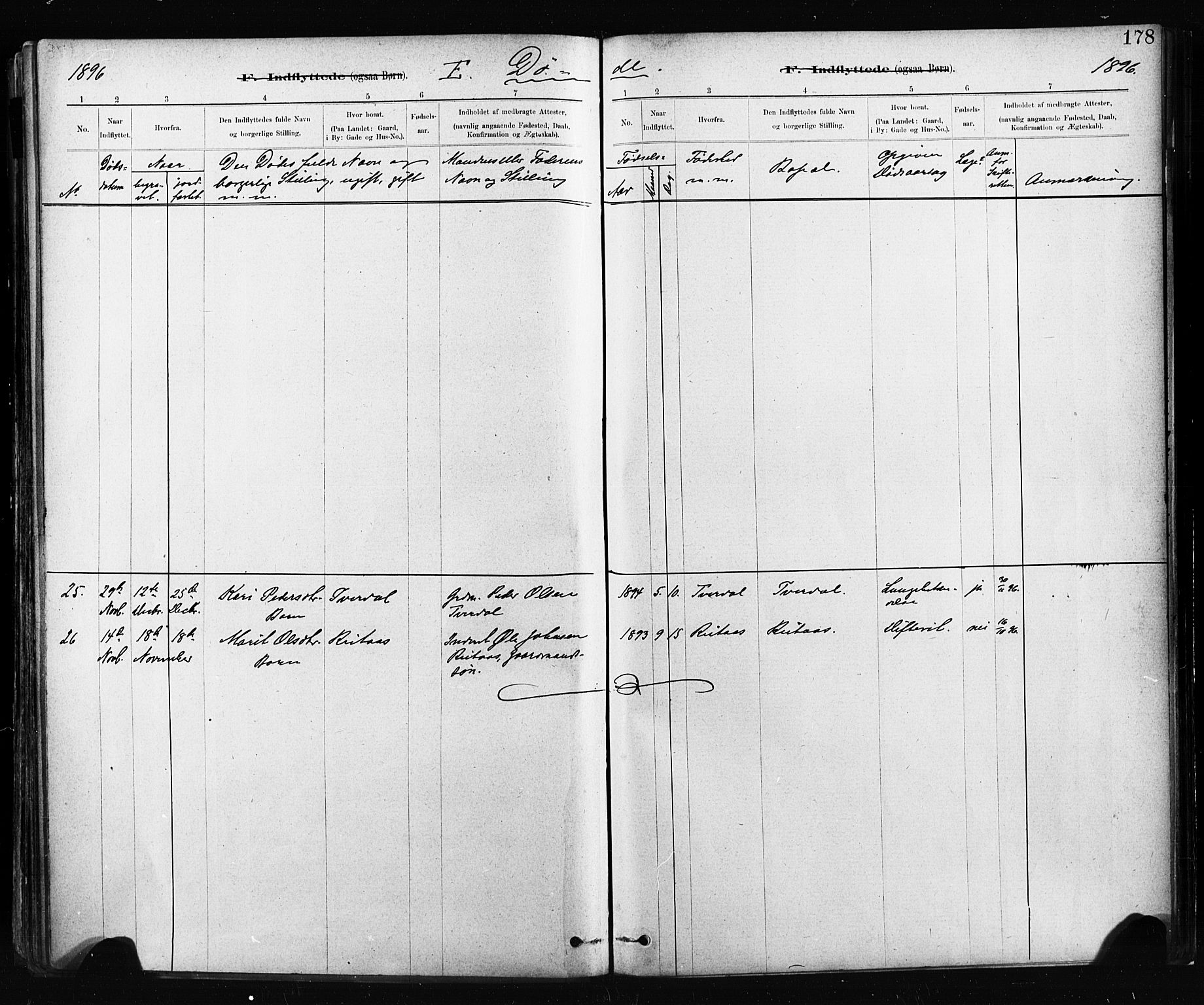 Ministerialprotokoller, klokkerbøker og fødselsregistre - Sør-Trøndelag, AV/SAT-A-1456/674/L0871: Parish register (official) no. 674A03, 1880-1896, p. 178