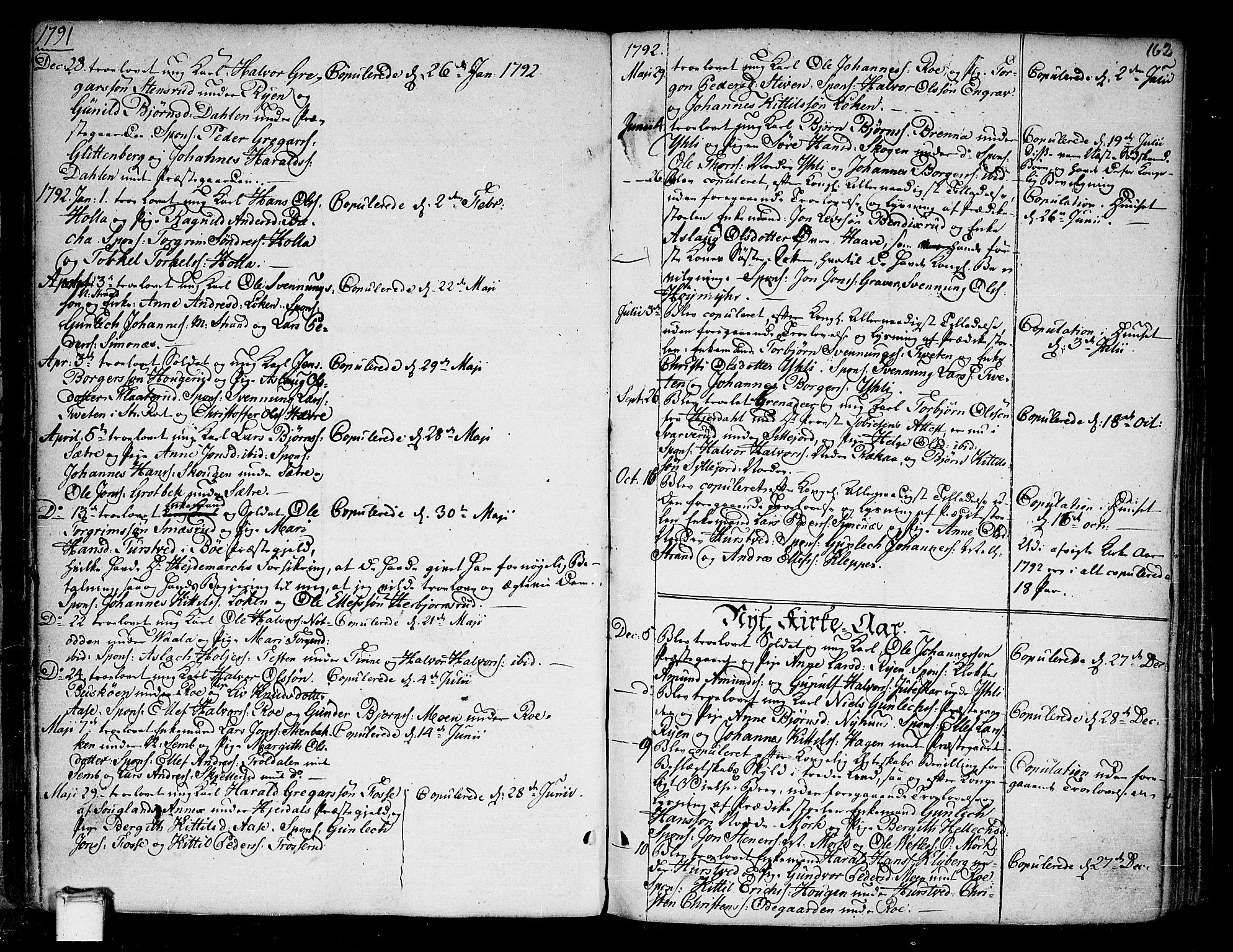 Heddal kirkebøker, AV/SAKO-A-268/F/Fa/L0004: Parish register (official) no. I 4, 1784-1814, p. 162