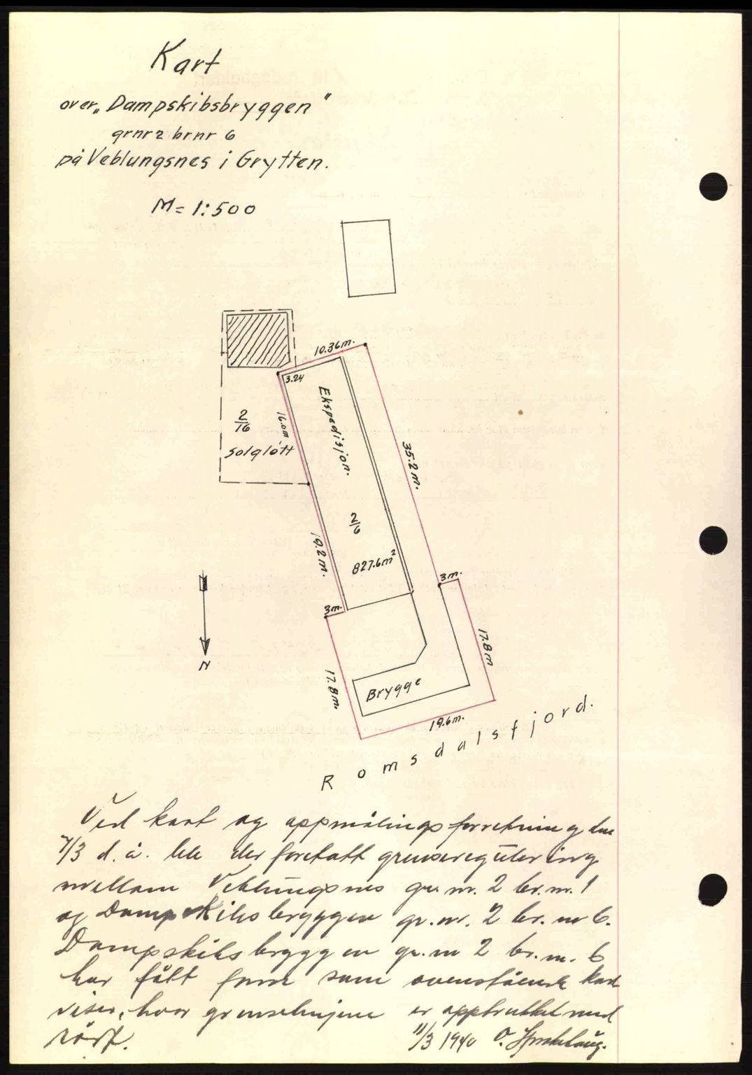 Romsdal sorenskriveri, AV/SAT-A-4149/1/2/2C: Mortgage book no. A8, 1939-1940, Diary no: : 426/1940