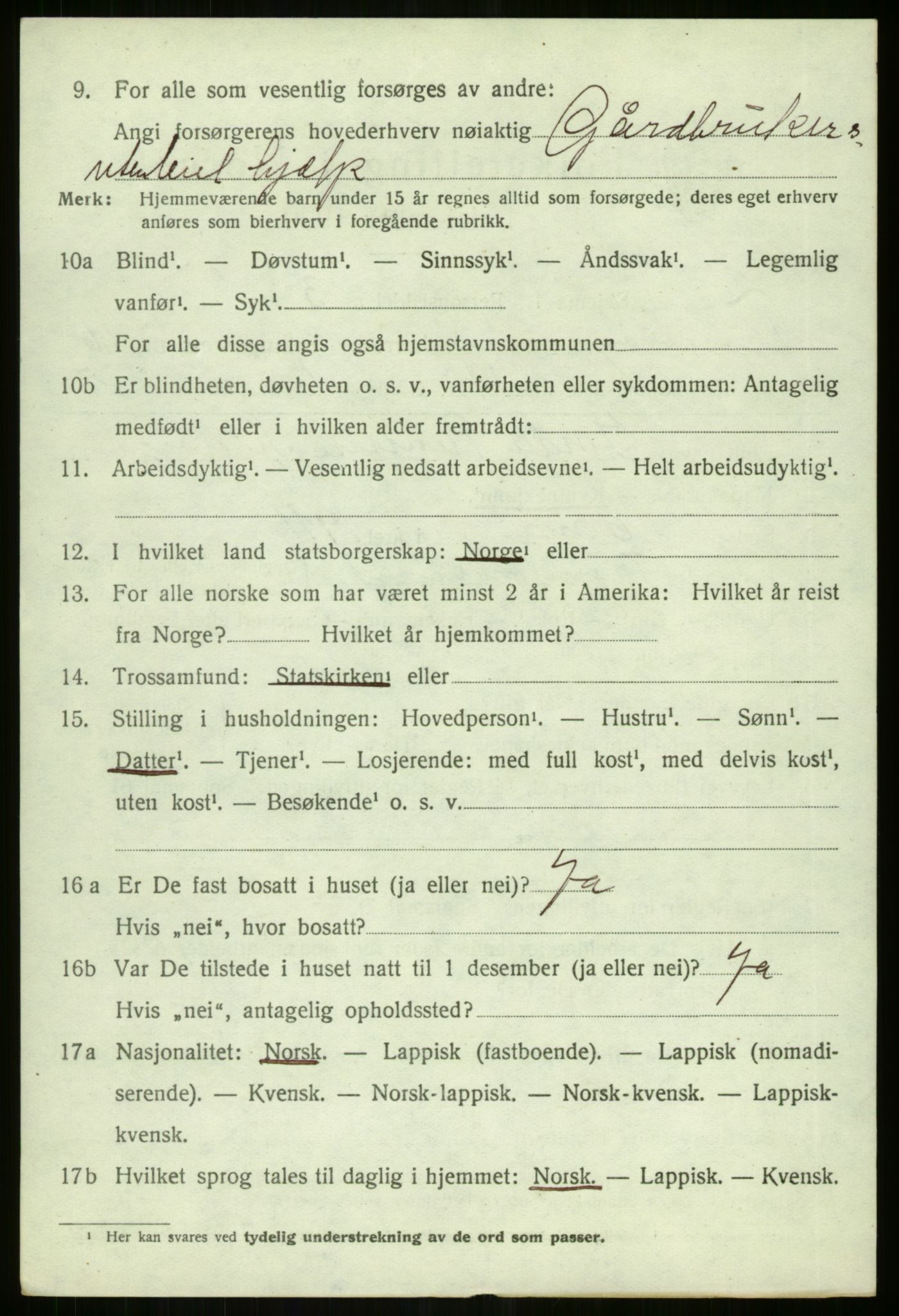 SATØ, 1920 census for Tromsøysund, 1920, p. 9633