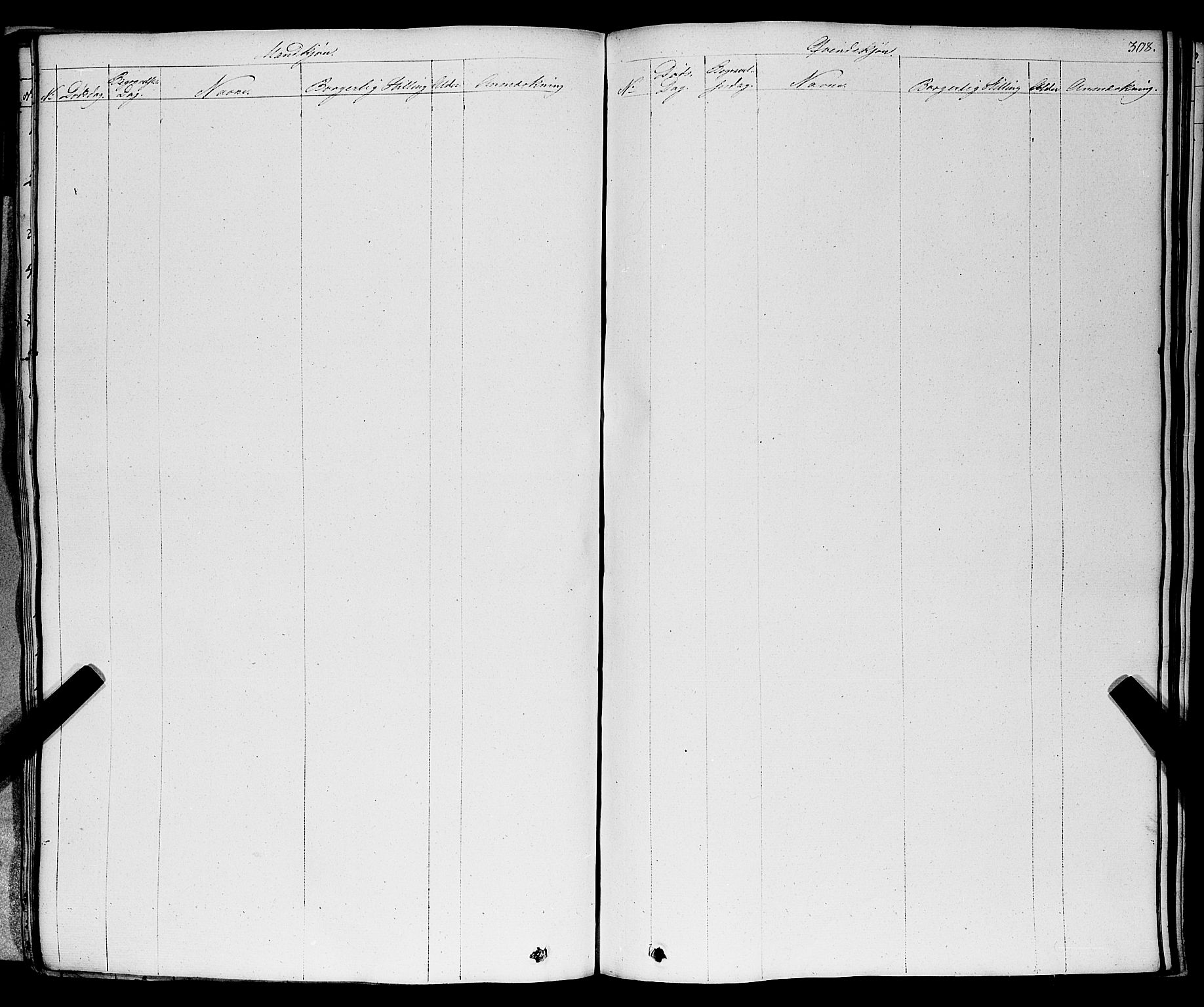 Larvik kirkebøker, SAKO/A-352/F/Fa/L0002: Parish register (official) no. I 2, 1825-1847, p. 308