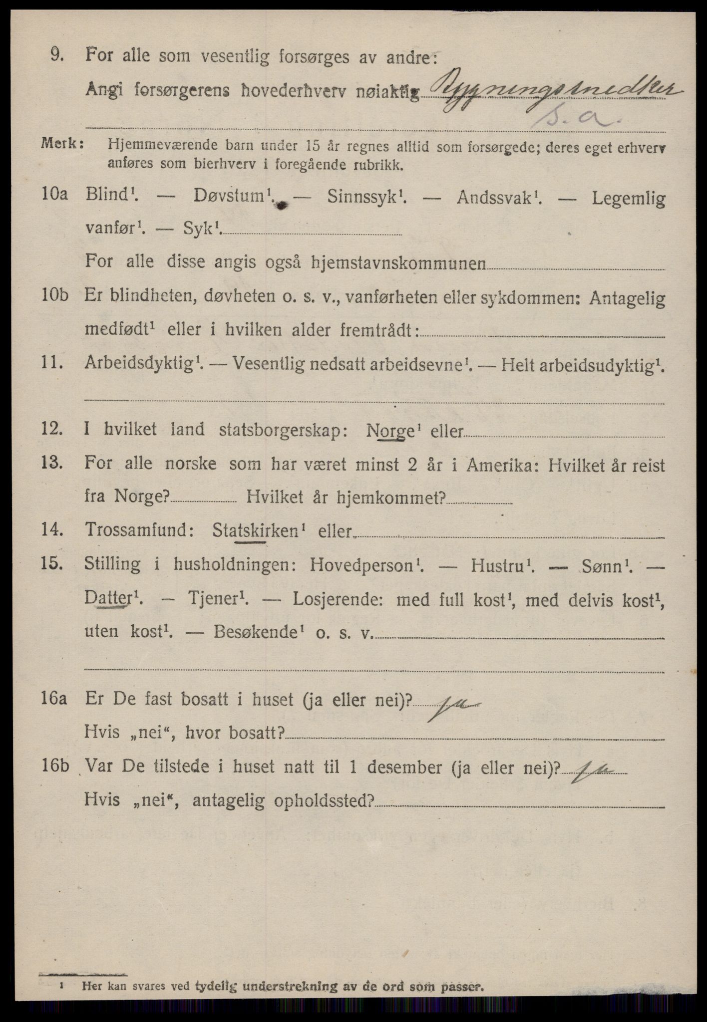 SAT, 1920 census for Frei, 1920, p. 2068