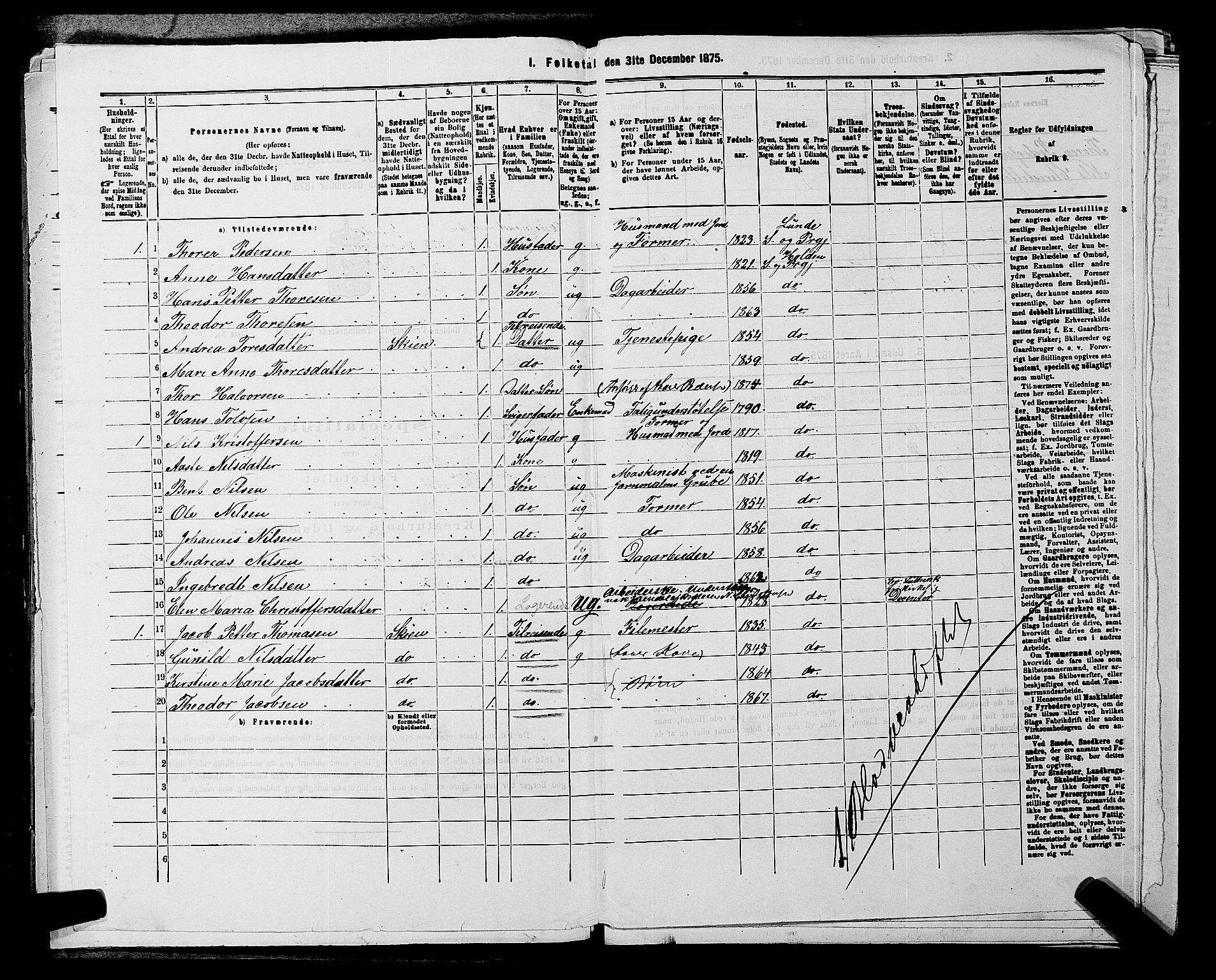 SAKO, 1875 census for 0819P Holla, 1875, p. 422