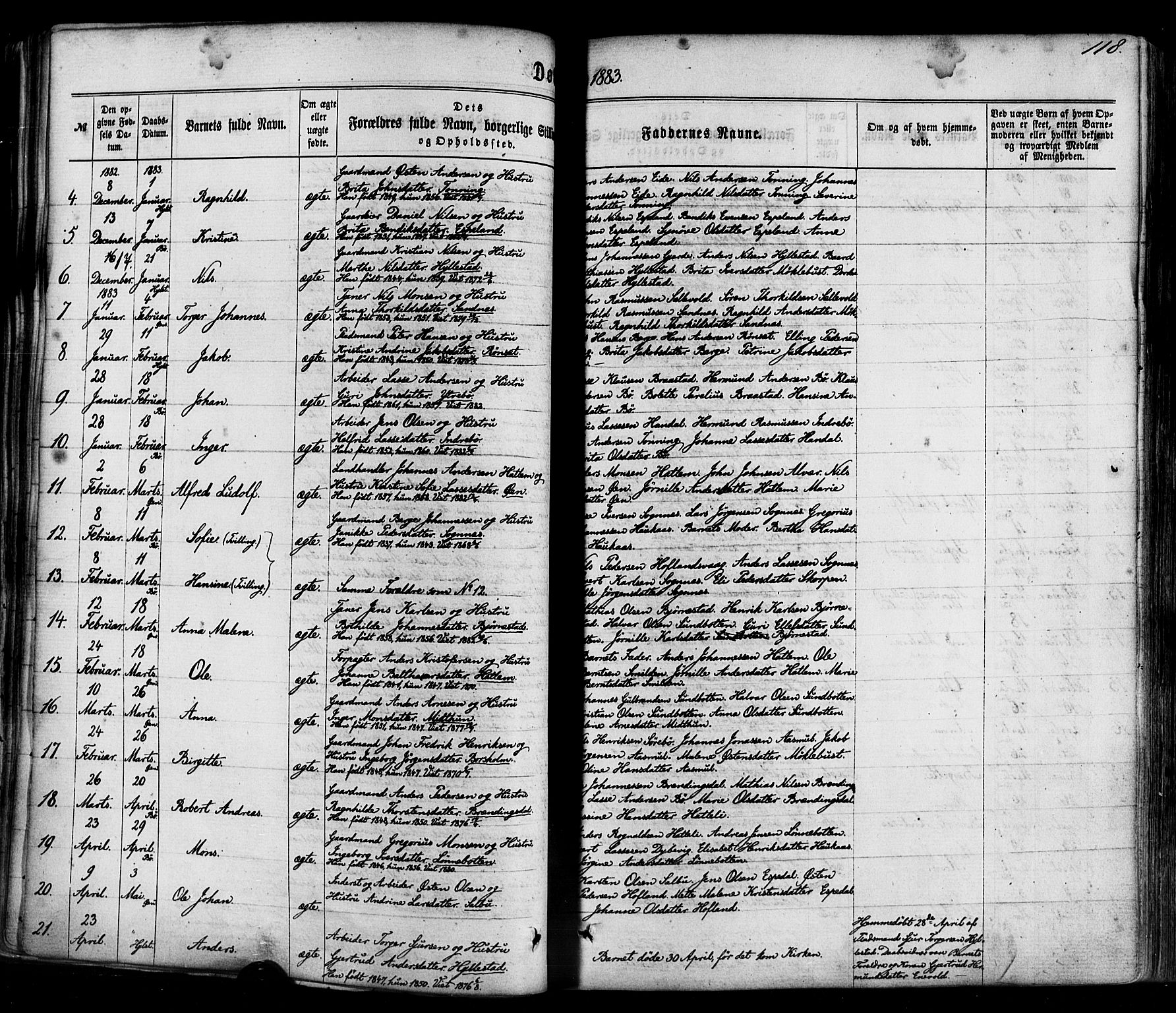 Hyllestad sokneprestembete, AV/SAB-A-80401: Parish register (official) no. A 1, 1861-1886, p. 118
