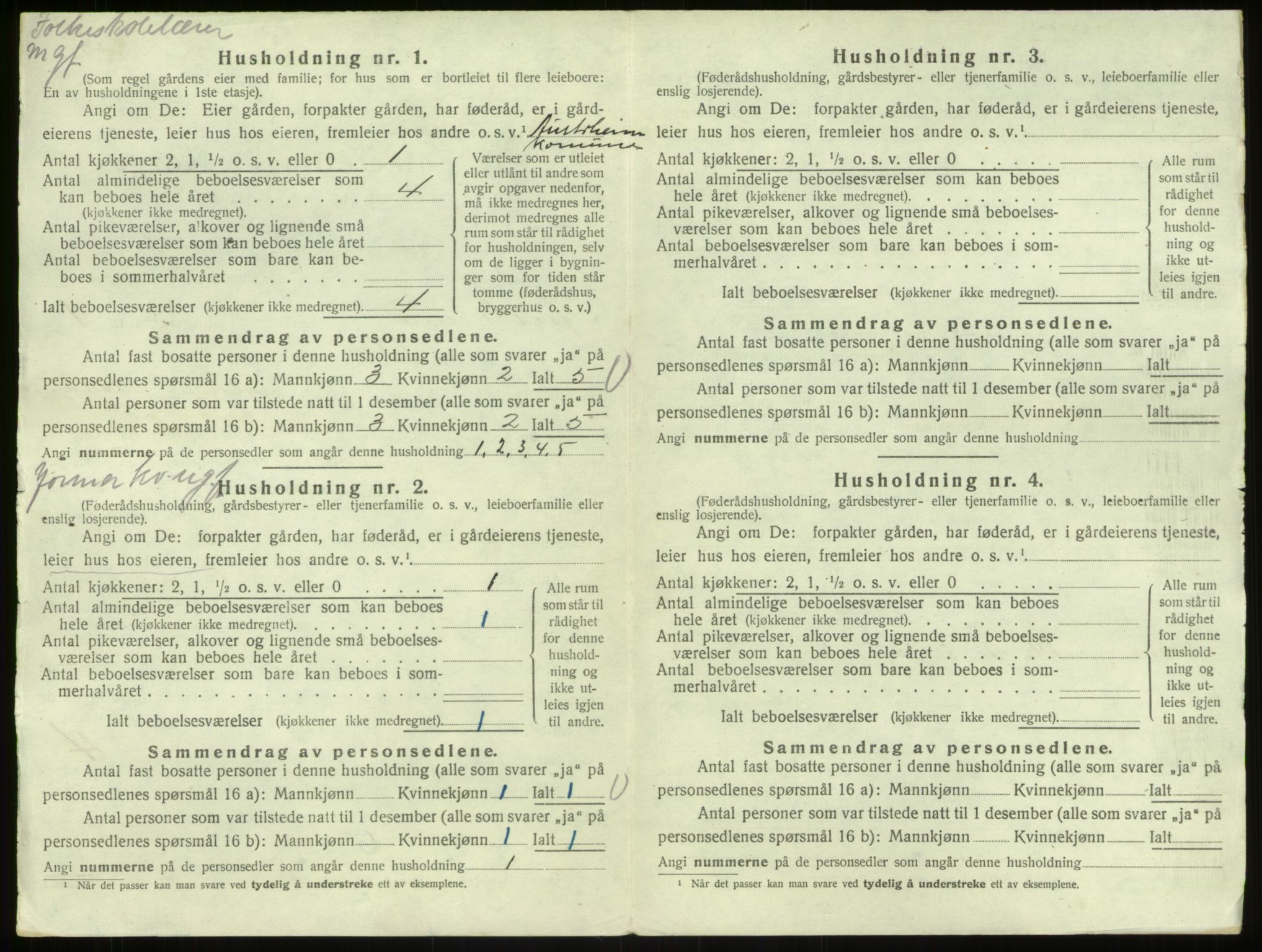 SAB, 1920 census for Austrheim, 1920, p. 108