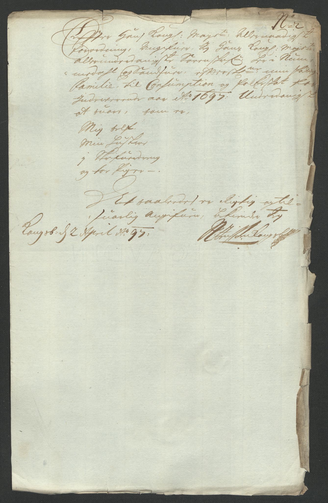 Rentekammeret inntil 1814, Reviderte regnskaper, Fogderegnskap, RA/EA-4092/R24/L1576: Fogderegnskap Numedal og Sandsvær, 1696-1697, p. 326