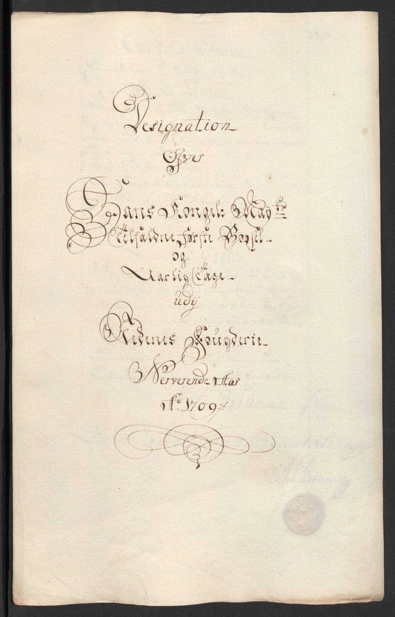 Rentekammeret inntil 1814, Reviderte regnskaper, Fogderegnskap, RA/EA-4092/R39/L2318: Fogderegnskap Nedenes, 1706-1709, p. 445