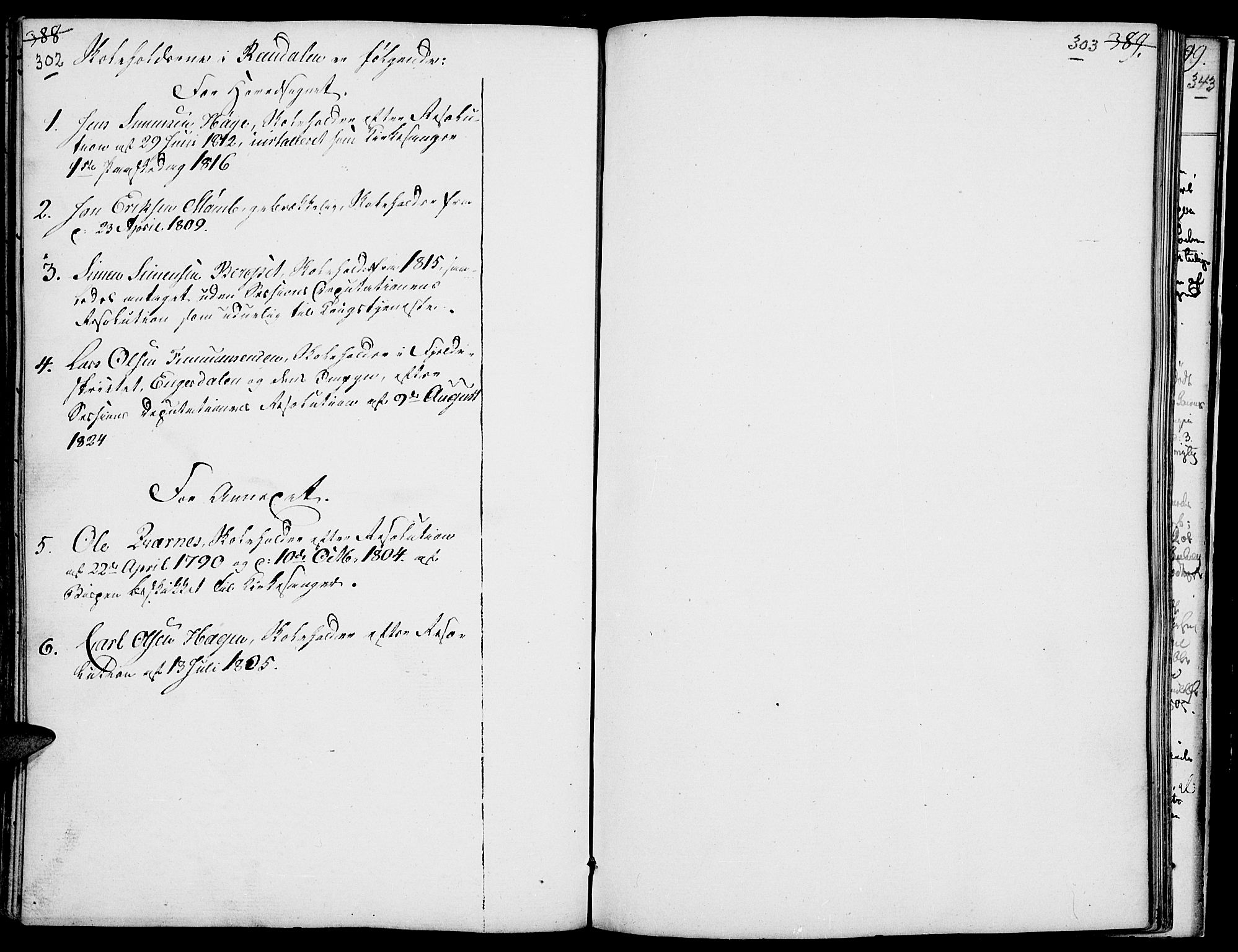 Rendalen prestekontor, SAH/PREST-054/H/Ha/Haa/L0002: Parish register (official) no. 2, 1788-1814, p. 302-303