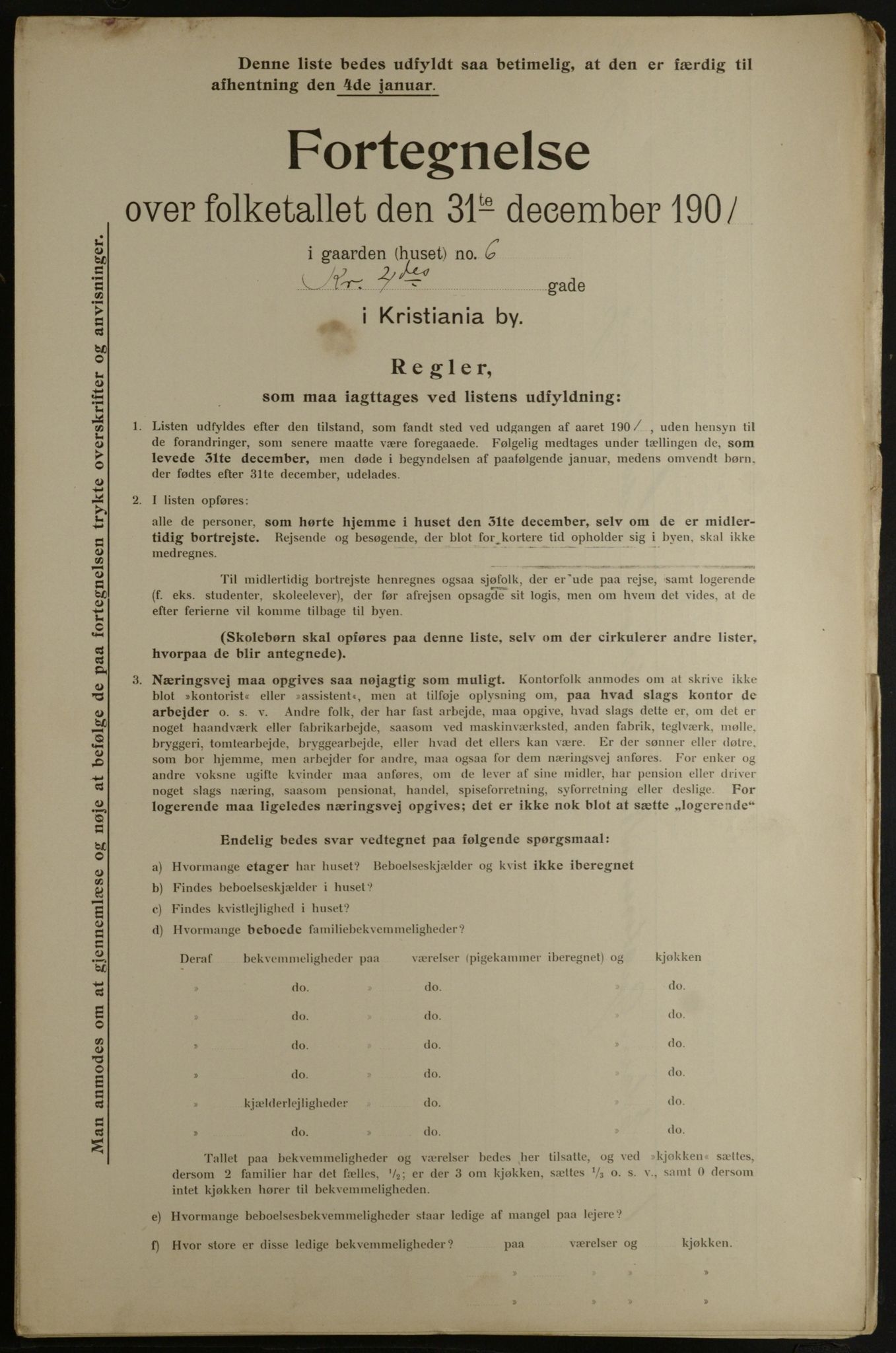 OBA, Municipal Census 1901 for Kristiania, 1901, p. 8330