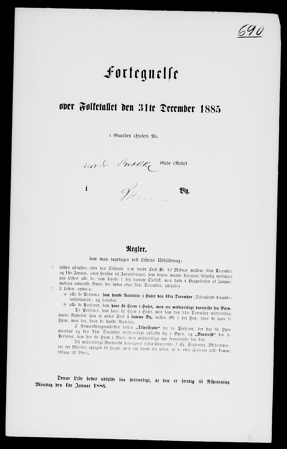 SAKO, 1885 census for 0806 Skien, 1885, p. 1387