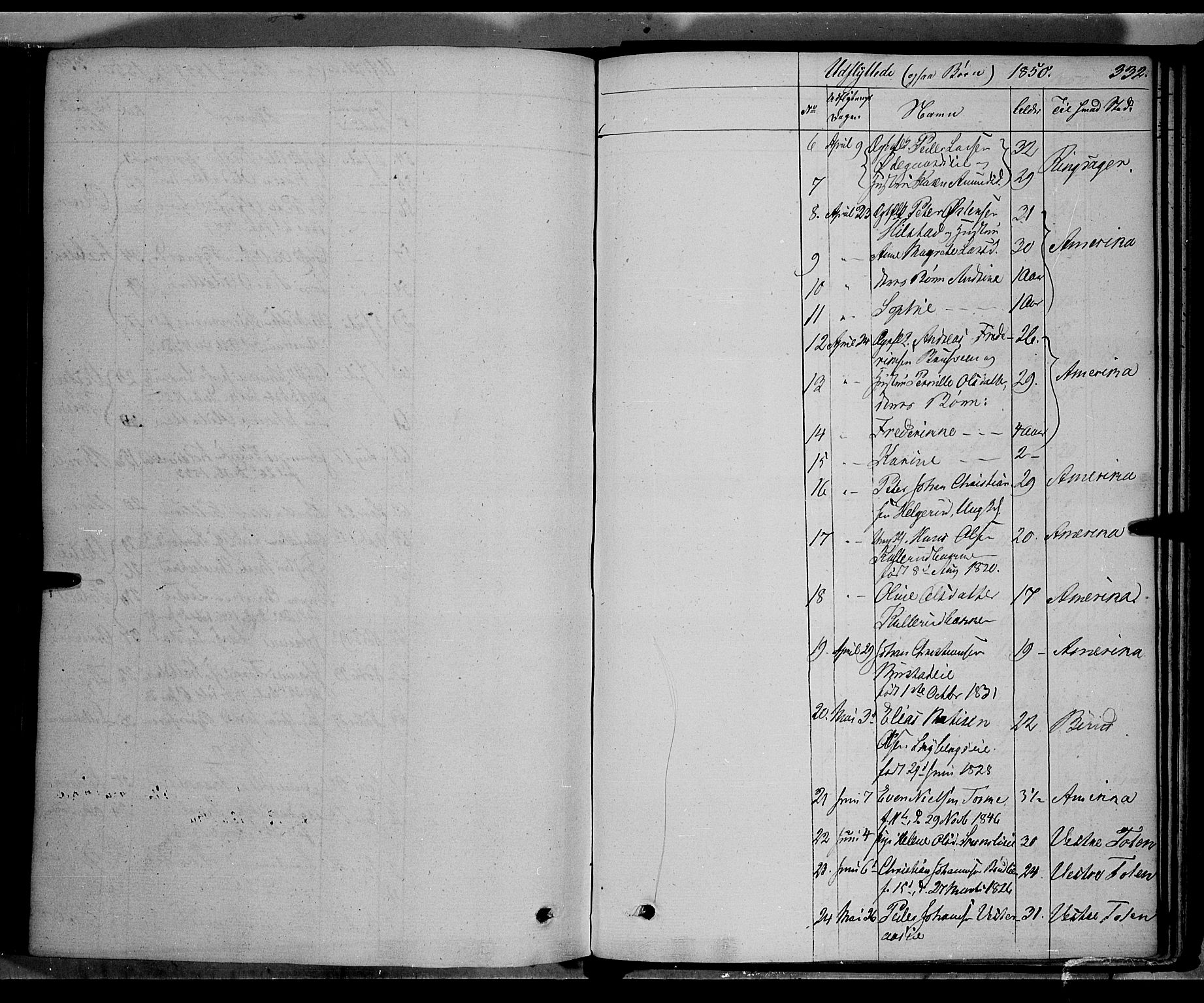 Vardal prestekontor, SAH/PREST-100/H/Ha/Haa/L0005: Parish register (official) no. 5, 1831-1853, p. 332