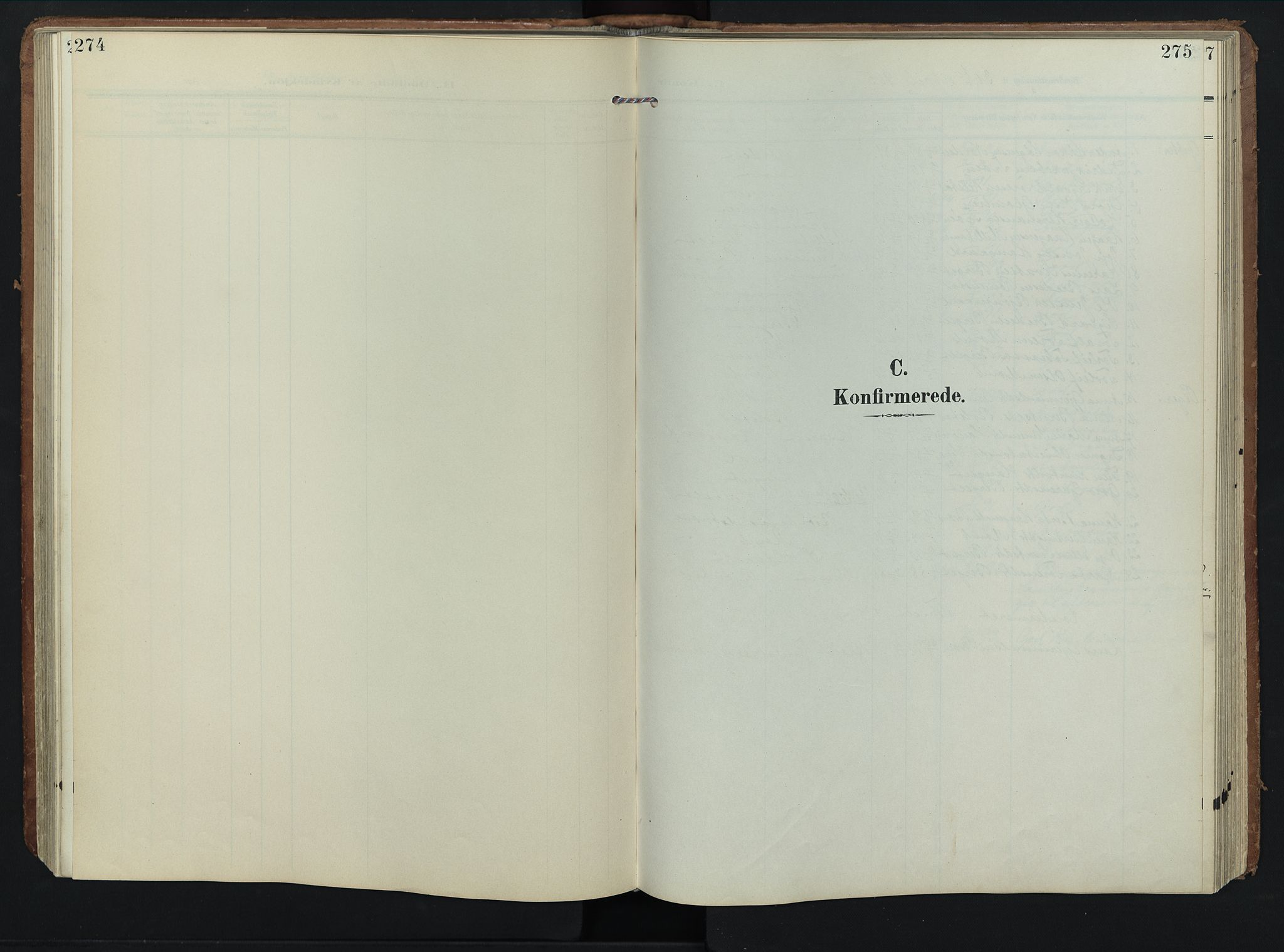 Rendalen prestekontor, AV/SAH-PREST-054/H/Ha/Hab/L0004: Parish register (copy) no. 4, 1904-1946, p. 274-275