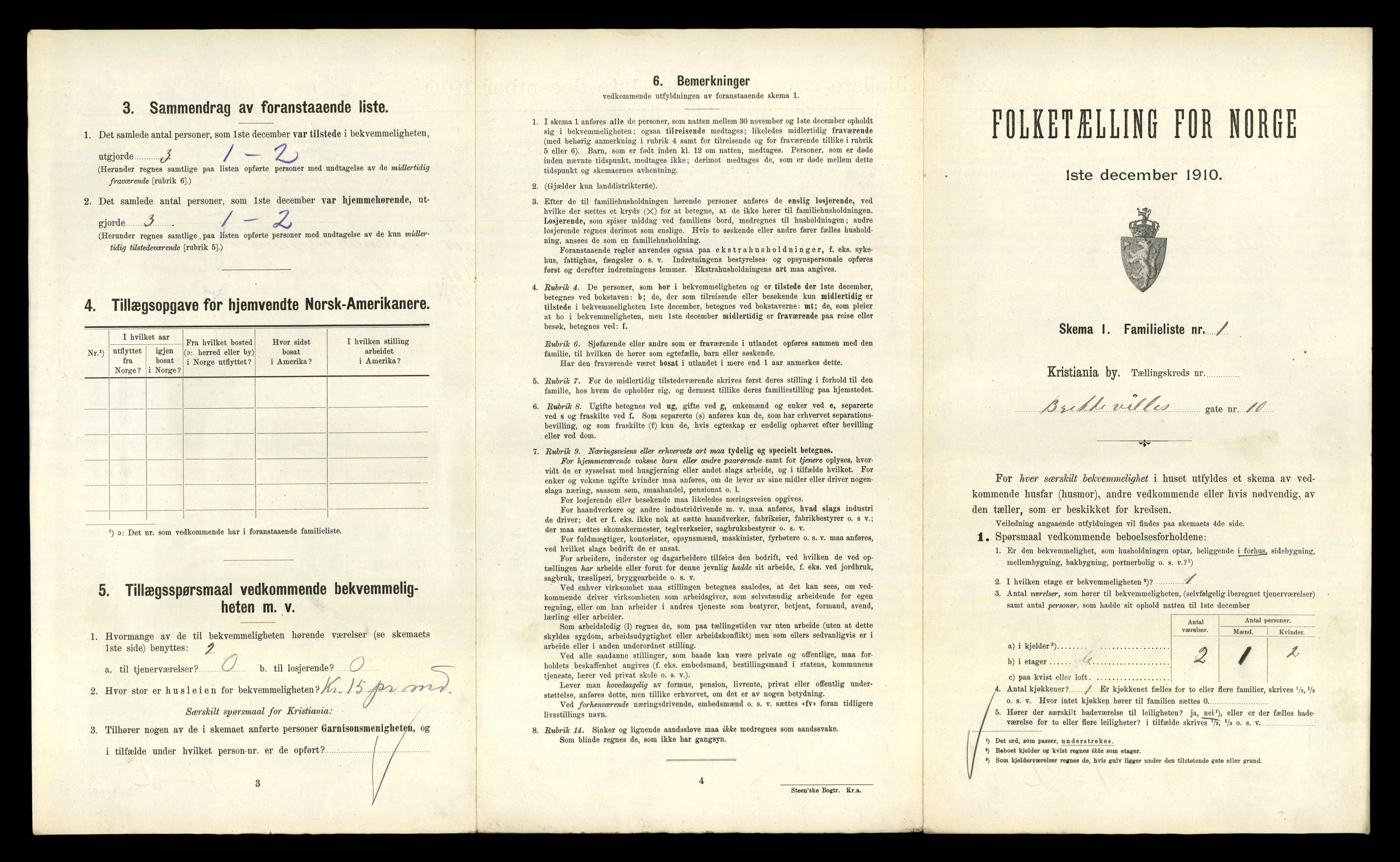 RA, 1910 census for Kristiania, 1910, p. 9469