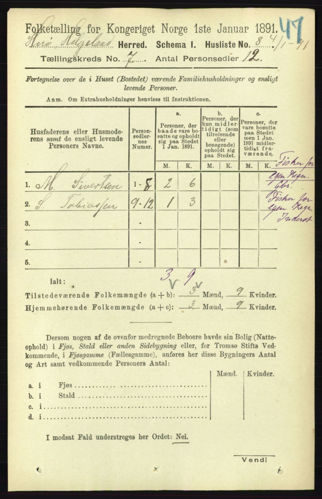 RA, 1891 census for 1818 Herøy, 1891, p. 2214