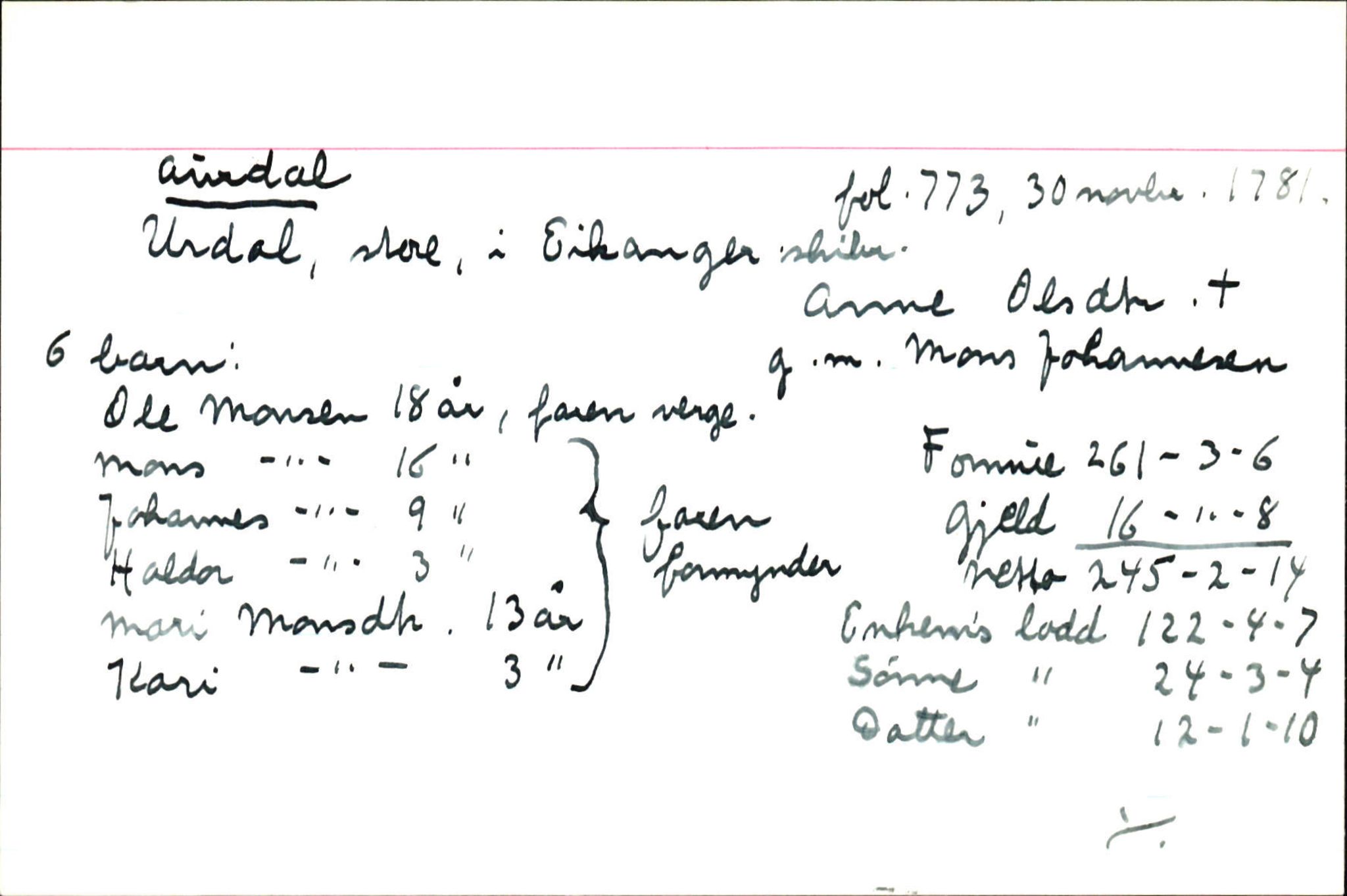 Skiftekort ved Statsarkivet i Bergen, SAB/SKIFTEKORT/001/L0003: Skifteprotokoll nr. 6, 1776-1783, p. 325