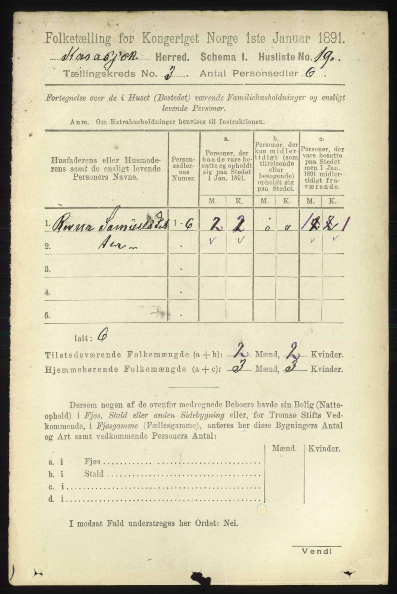 RA, 1891 census for 2021 Karasjok, 1891, p. 550