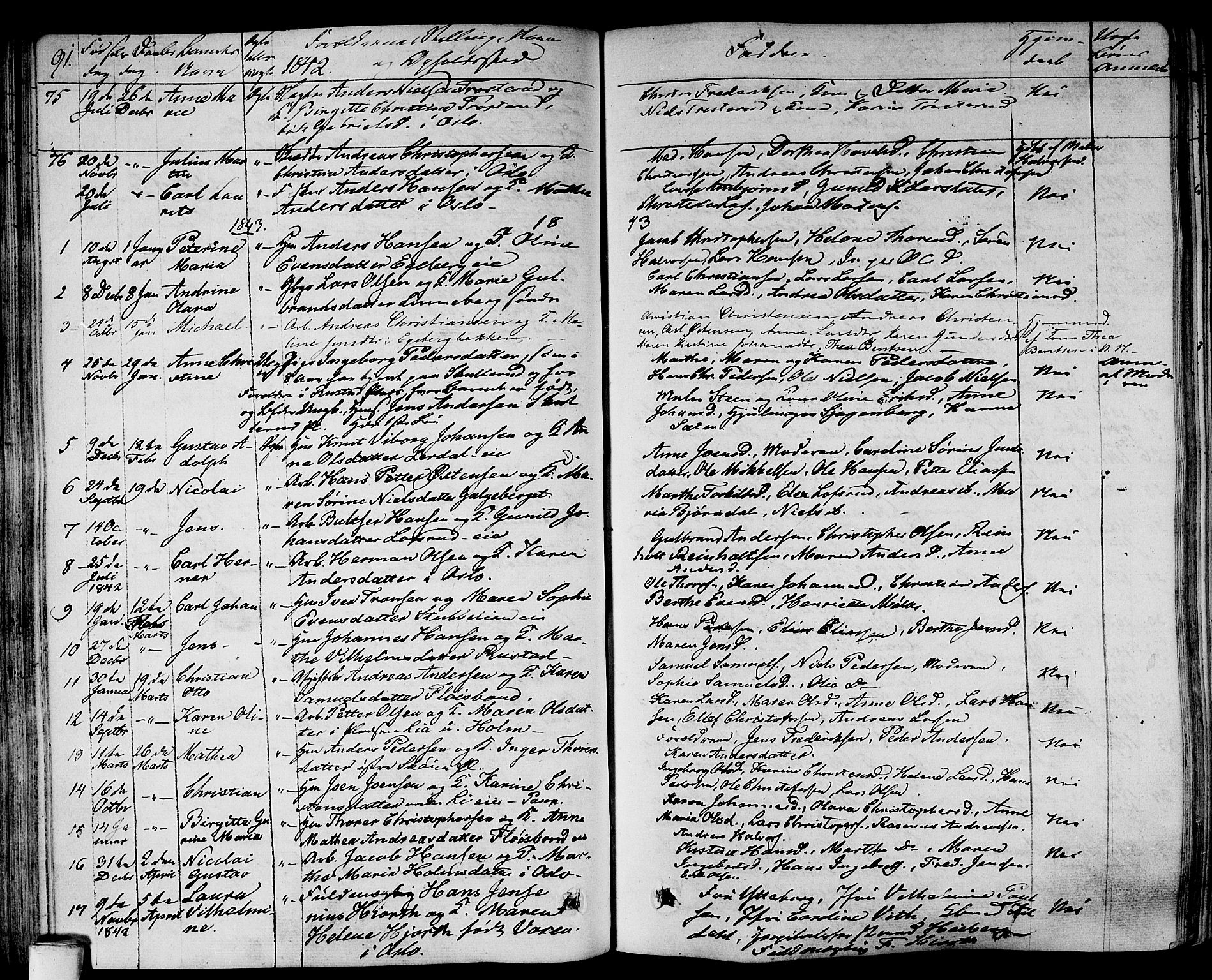 Gamlebyen prestekontor Kirkebøker, AV/SAO-A-10884/F/Fa/L0003: Parish register (official) no. 3, 1829-1849, p. 91