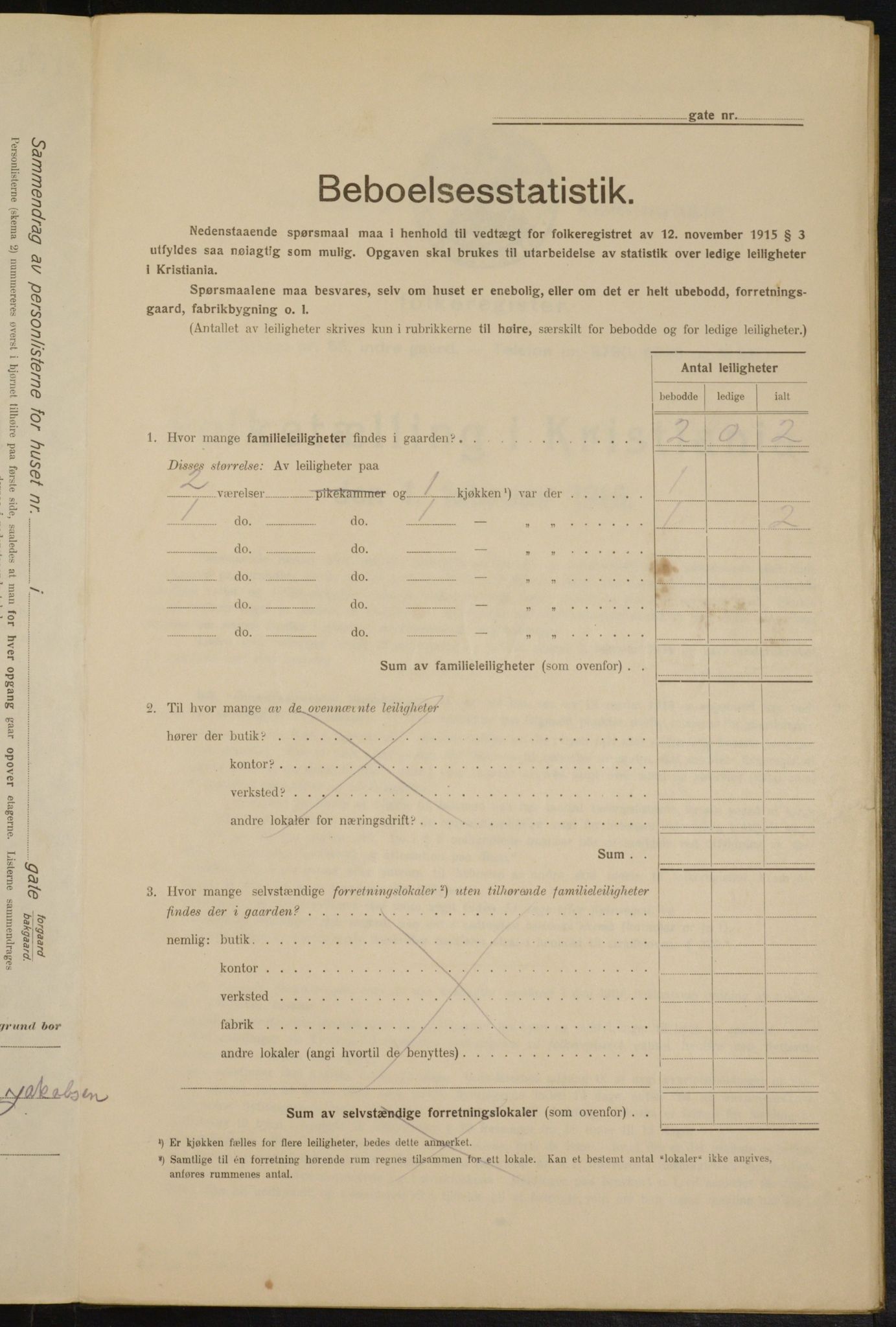 OBA, Municipal Census 1916 for Kristiania, 1916, p. 24684