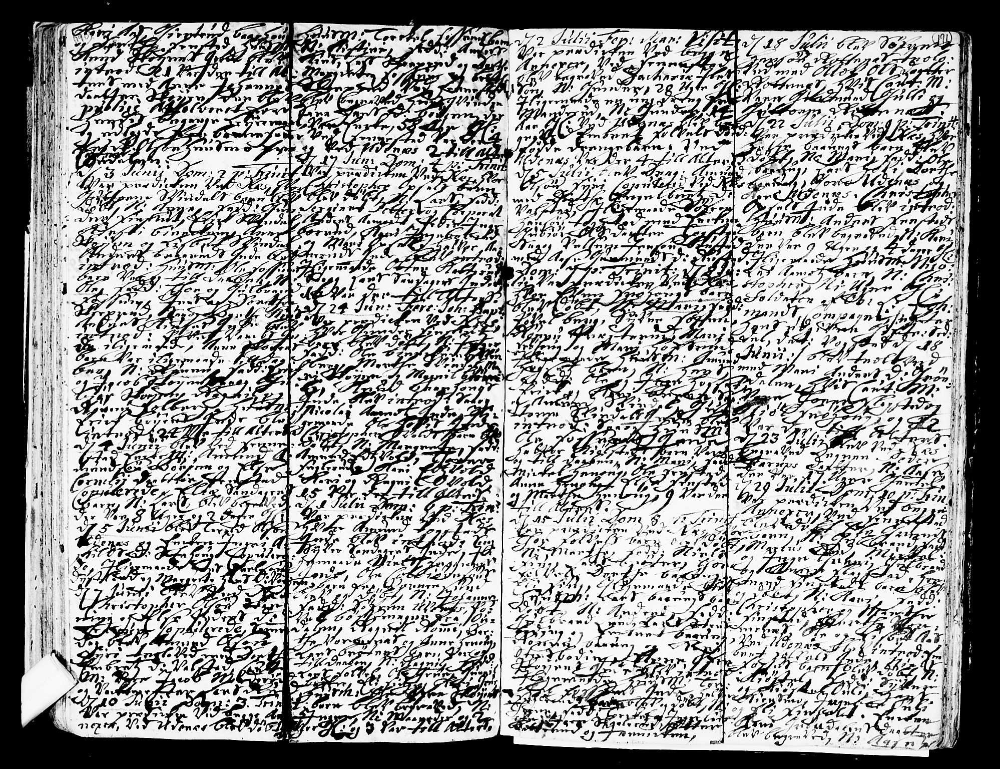 Nes prestekontor Kirkebøker, AV/SAO-A-10410/F/Fa/L0002: Parish register (official) no. I 2, 1717-1734, p. 190-191