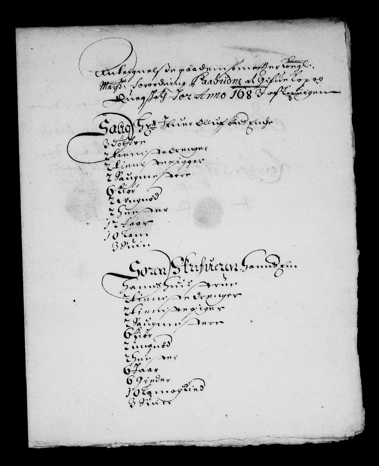 Rentekammeret inntil 1814, Reviderte regnskaper, Stiftamtstueregnskaper, Trondheim stiftamt og Nordland amt, AV/RA-EA-6044/R/Rg/L0071: Trondheim stiftamt og Nordland amt, 1683