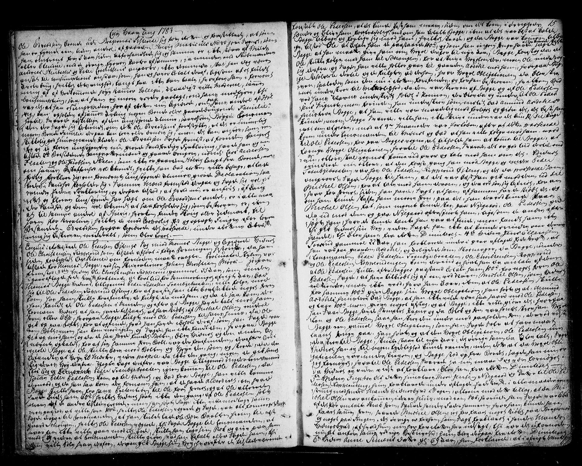Lier, Røyken og Hurum sorenskriveri, AV/SAKO-A-89/F/Fa/L0058: Tingbok, 1782-1788, p. 15