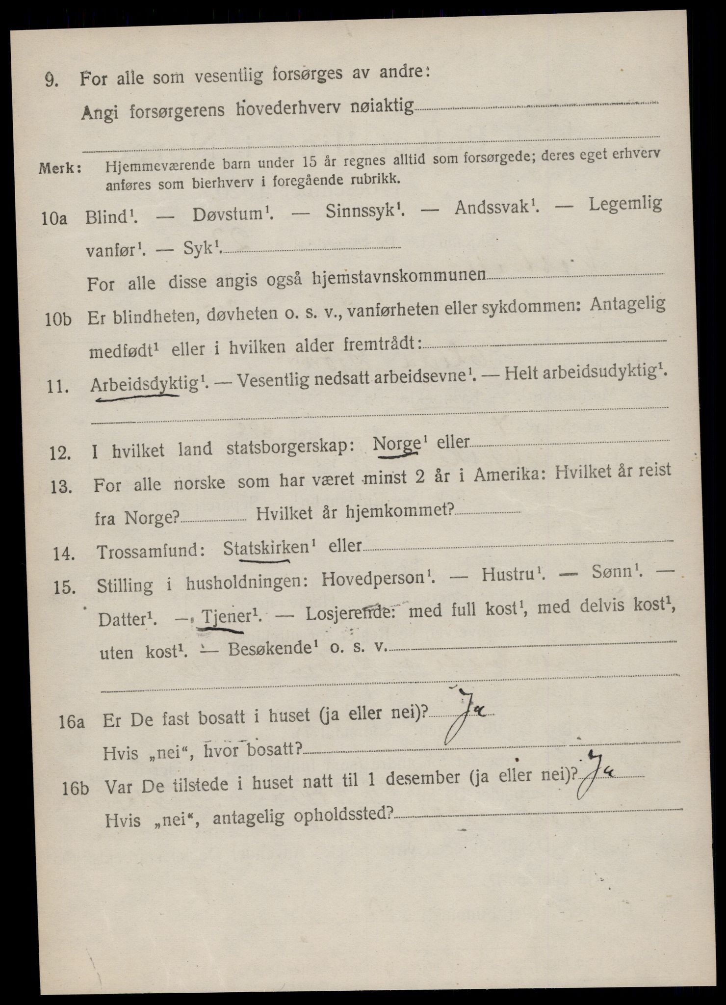SAT, 1920 census for Vestnes, 1920, p. 1180