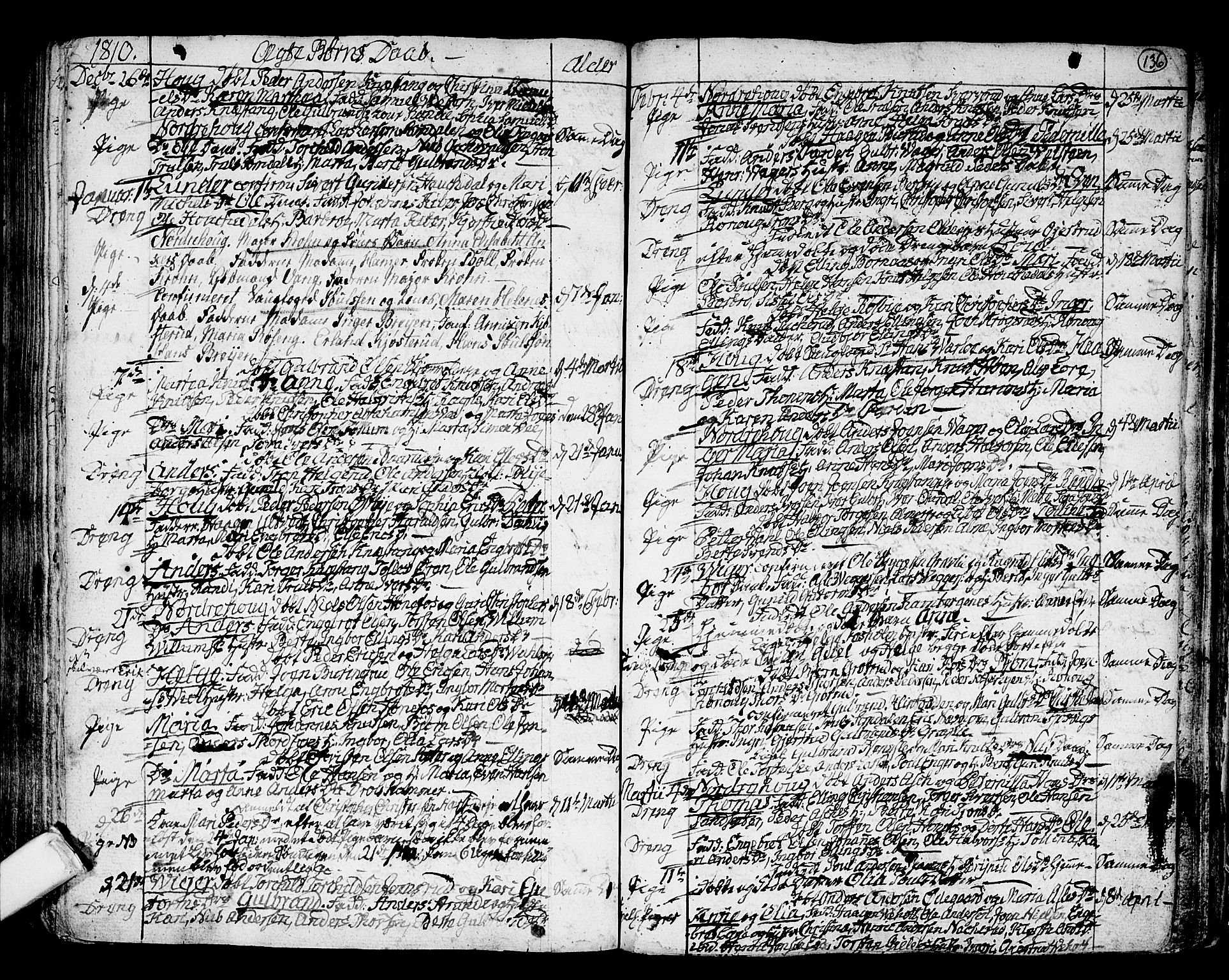 Norderhov kirkebøker, SAKO/A-237/F/Fa/L0006: Parish register (official) no. 6, 1789-1811, p. 136