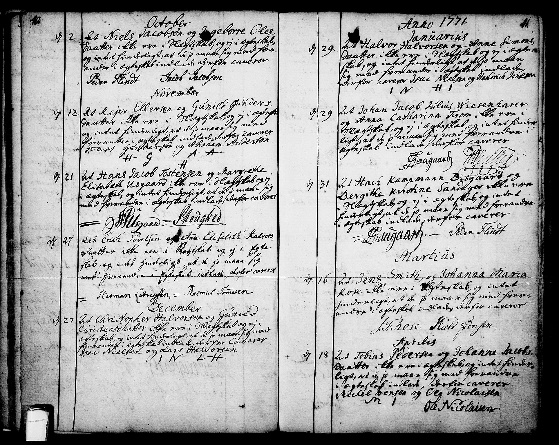 Skien kirkebøker, SAKO/A-302/F/Fa/L0003: Parish register (official) no. 3, 1755-1791, p. 40-41
