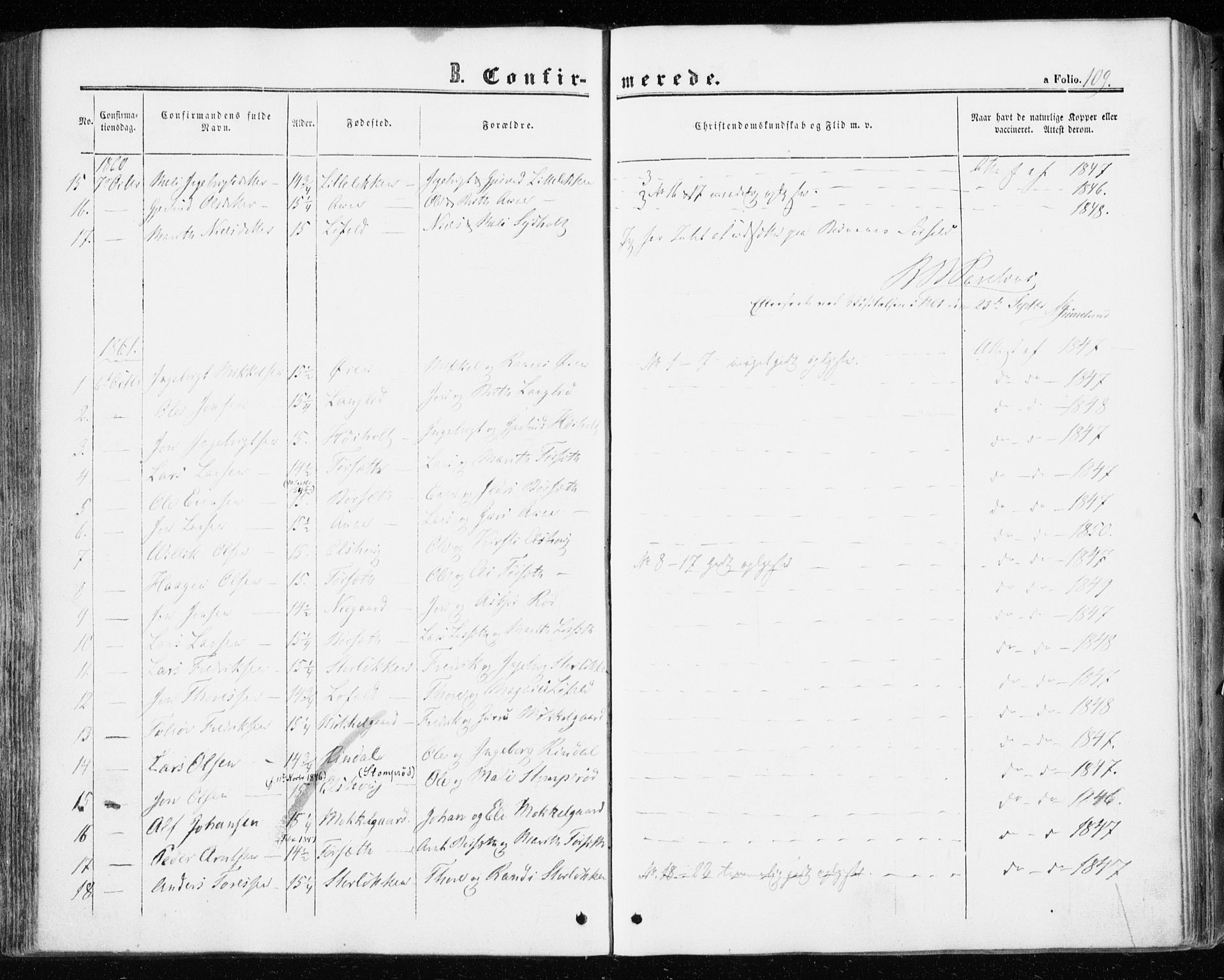 Ministerialprotokoller, klokkerbøker og fødselsregistre - Møre og Romsdal, AV/SAT-A-1454/598/L1067: Parish register (official) no. 598A01, 1858-1871, p. 109