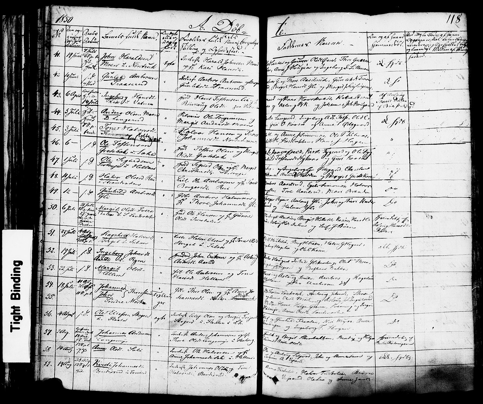 Heddal kirkebøker, AV/SAKO-A-268/F/Fa/L0006: Parish register (official) no. I 6, 1837-1854, p. 118