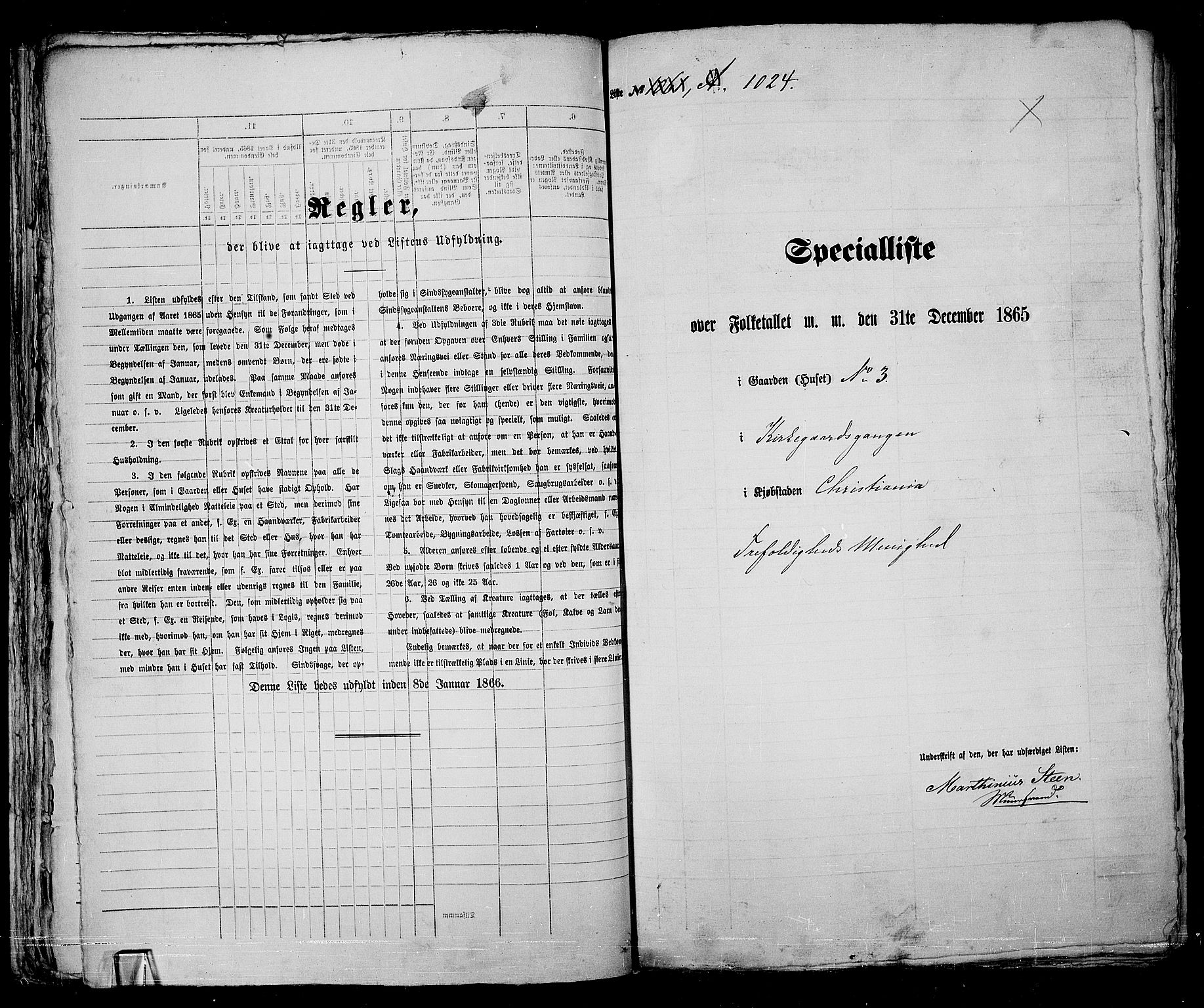 RA, 1865 census for Kristiania, 1865, p. 2322