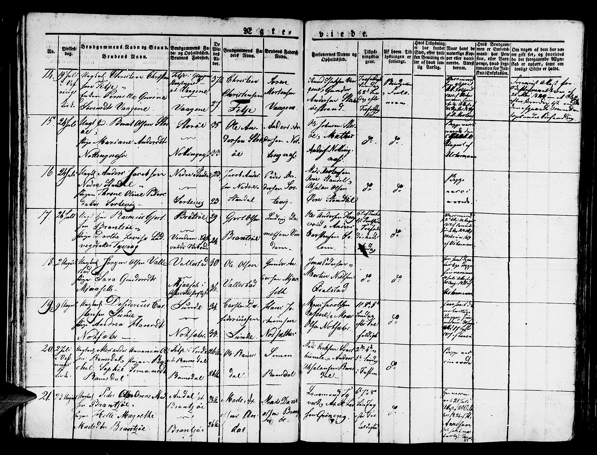 Kinn sokneprestembete, AV/SAB-A-80801/H/Haa/Haaa/L0004/0002: Parish register (official) no. A 4II, 1822-1840, p. 64