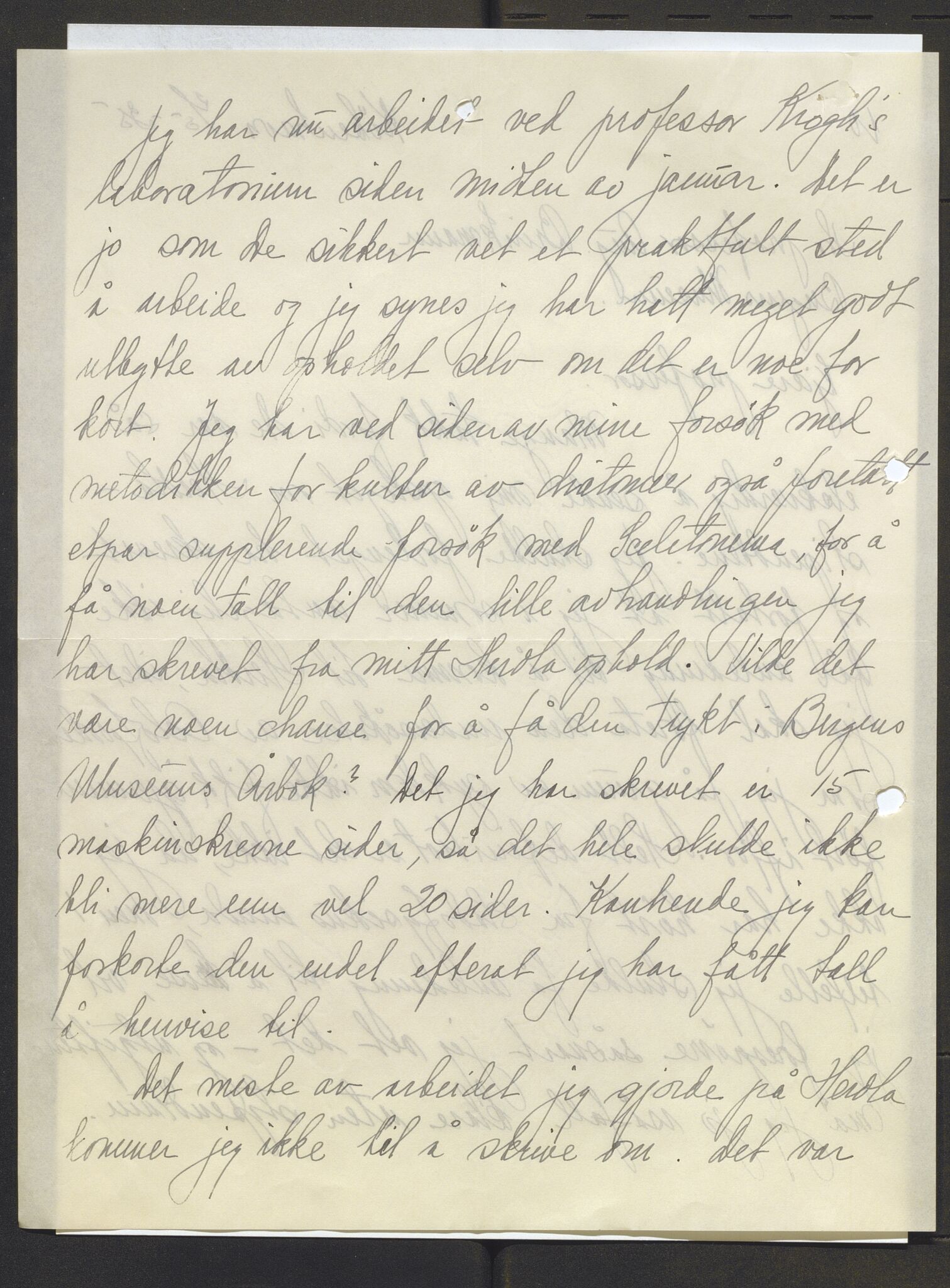 Bergens Museum, AV/SAB-A-17301/13/D/L0002: Korrespondanse , 1928-1940, p. 367