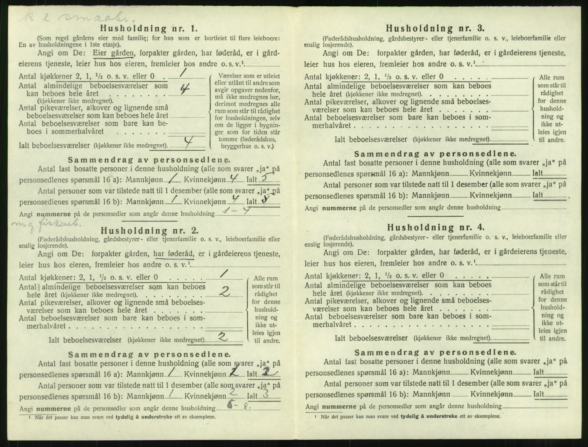 SAT, 1920 census for Bremsnes, 1920, p. 712