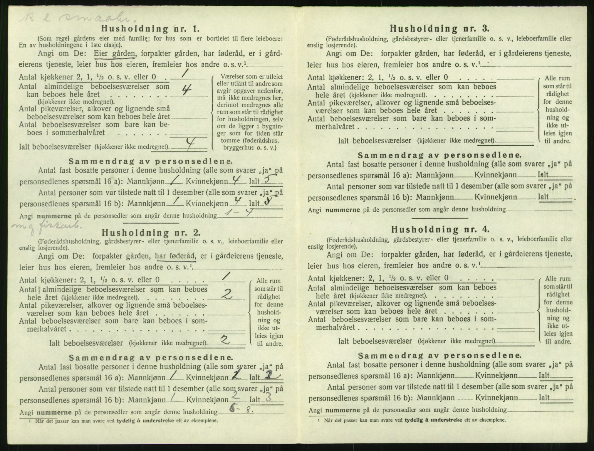 SAT, 1920 census for Bremsnes, 1920, p. 712