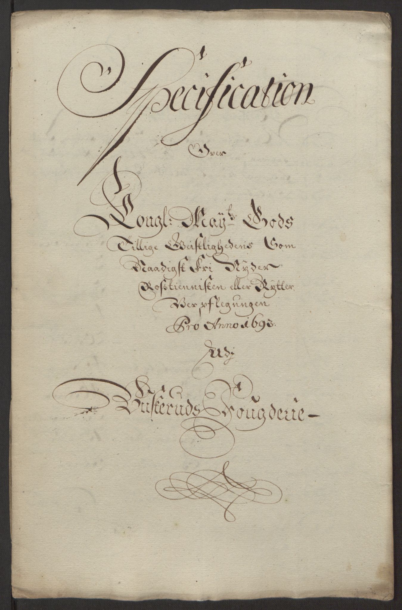Rentekammeret inntil 1814, Reviderte regnskaper, Fogderegnskap, RA/EA-4092/R25/L1682: Fogderegnskap Buskerud, 1693, p. 232