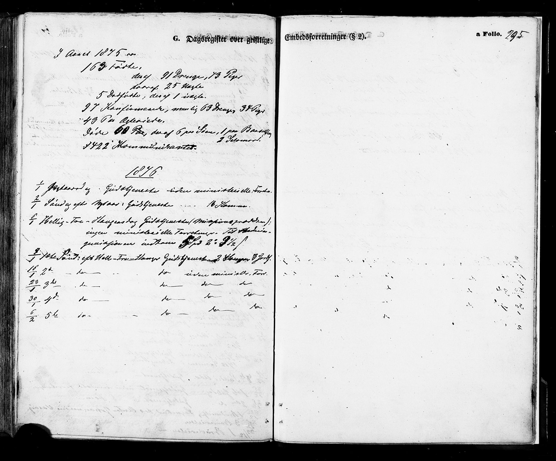 Ministerialprotokoller, klokkerbøker og fødselsregistre - Nordland, AV/SAT-A-1459/888/L1242: Parish register (official) no. 888A08, 1870-1875, p. 295