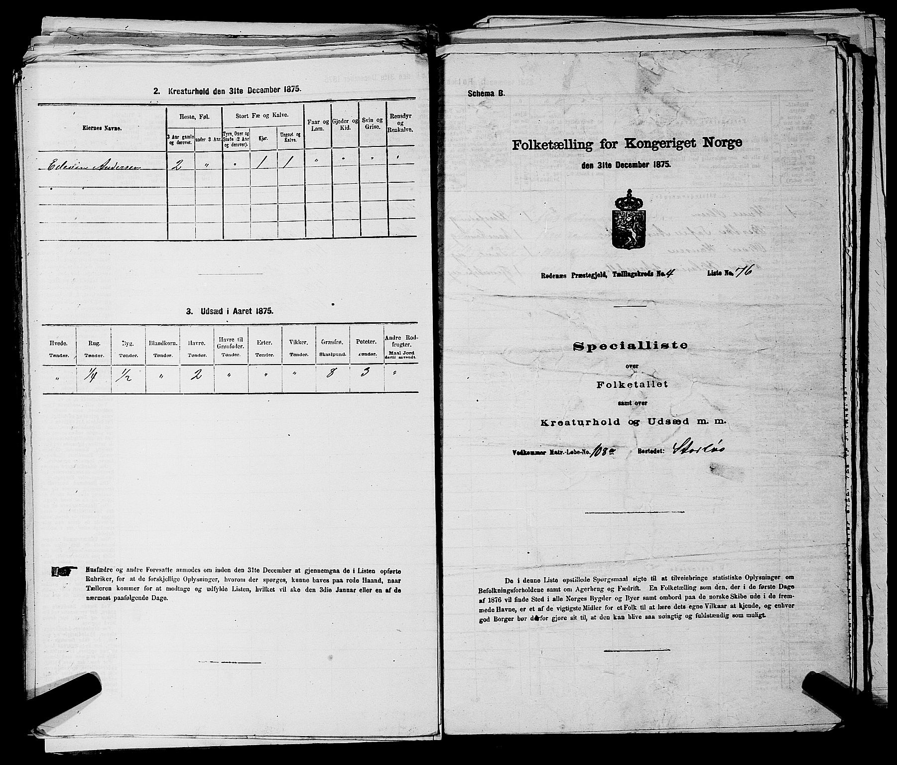 RA, 1875 census for 0120P Rødenes, 1875, p. 659