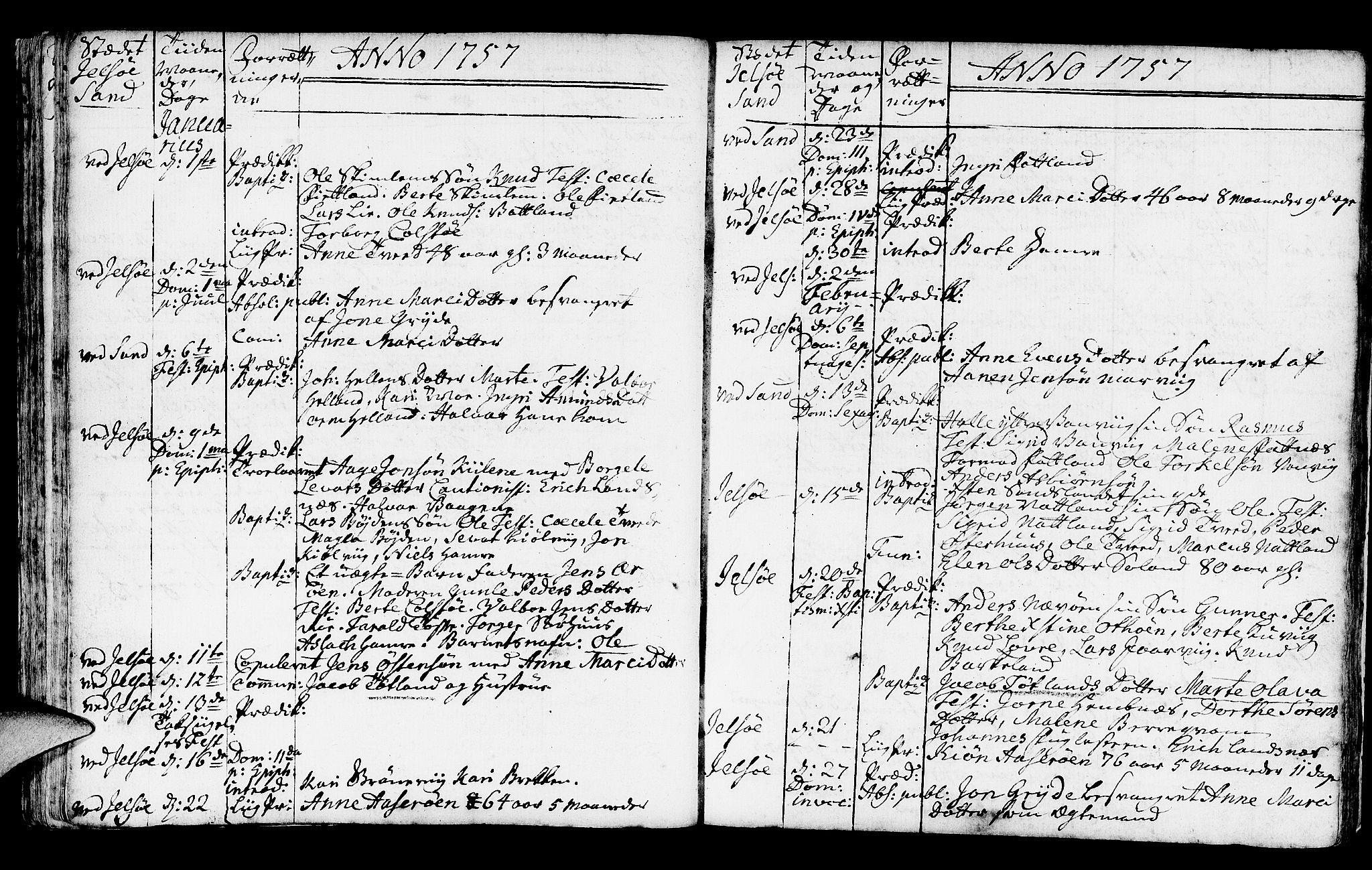 Jelsa sokneprestkontor, SAST/A-101842/01/IV: Parish register (official) no. A 2, 1753-1767