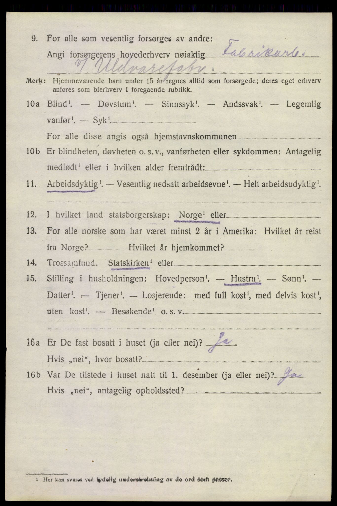 SAKO, 1920 census for Strømm, 1920, p. 1490