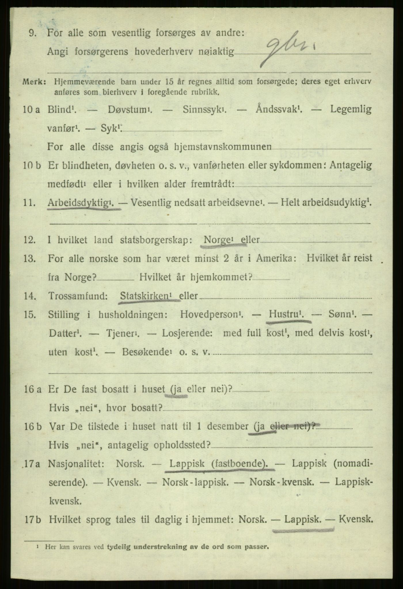 SATØ, 1920 census for Ibestad, 1920, p. 3946