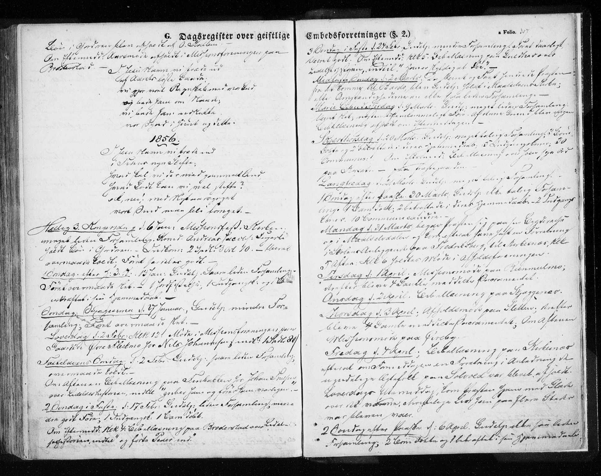 Målselv sokneprestembete, SATØ/S-1311/G/Ga/Gaa/L0003kirke: Parish register (official) no. 3, 1853-1863, p. 307