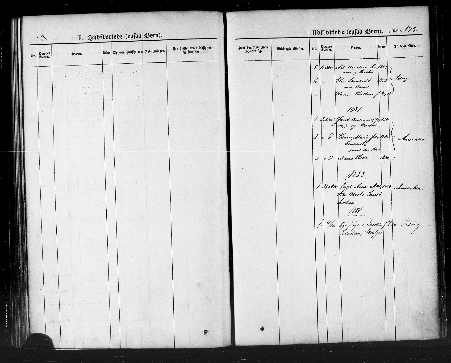 Hammerfest sokneprestkontor, SATØ/S-1347/H/Ha/L0007.kirke: Parish register (official) no. 7, 1869-1884, p. 173