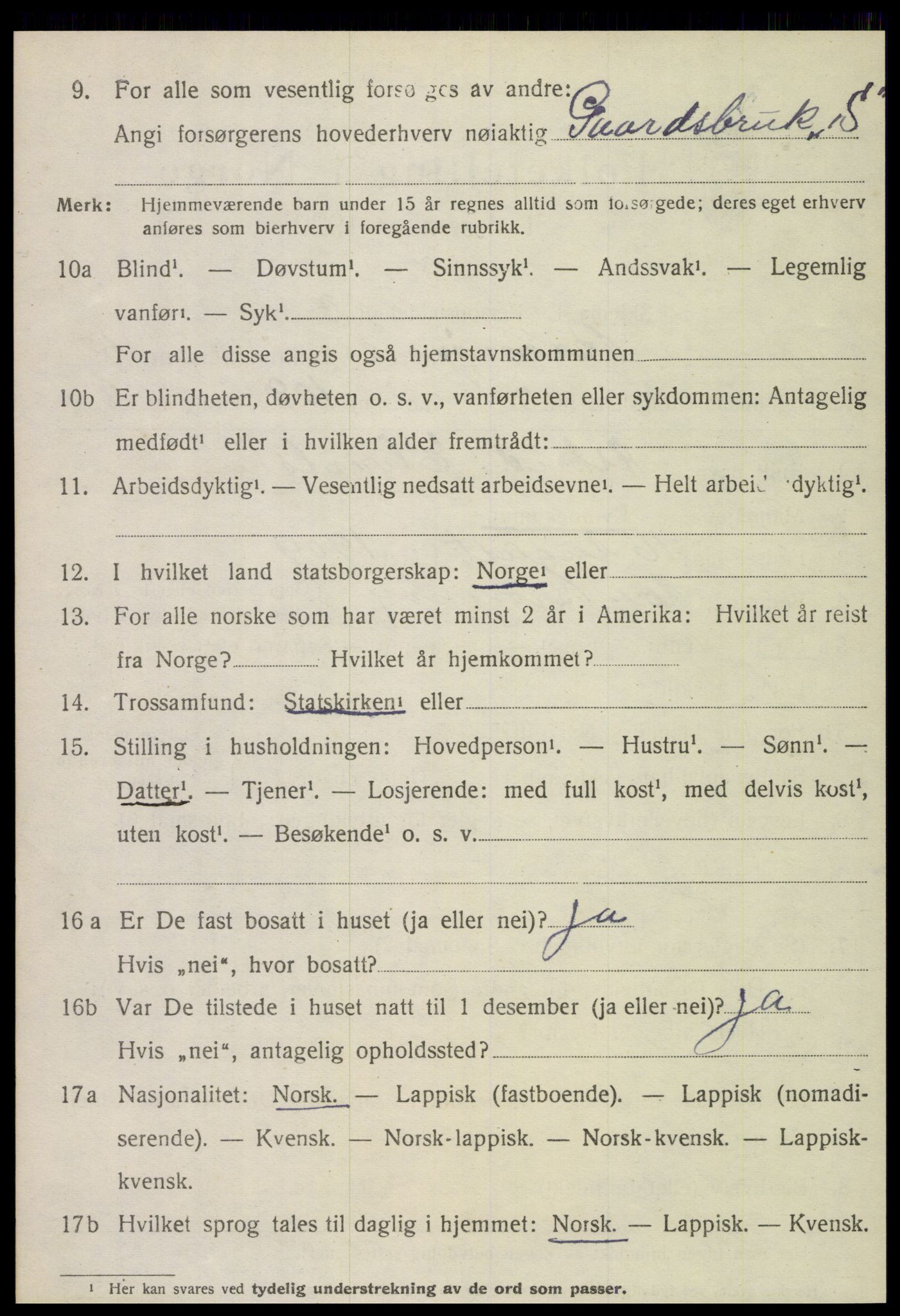 SAT, 1920 census for Brønnøy, 1920, p. 3769