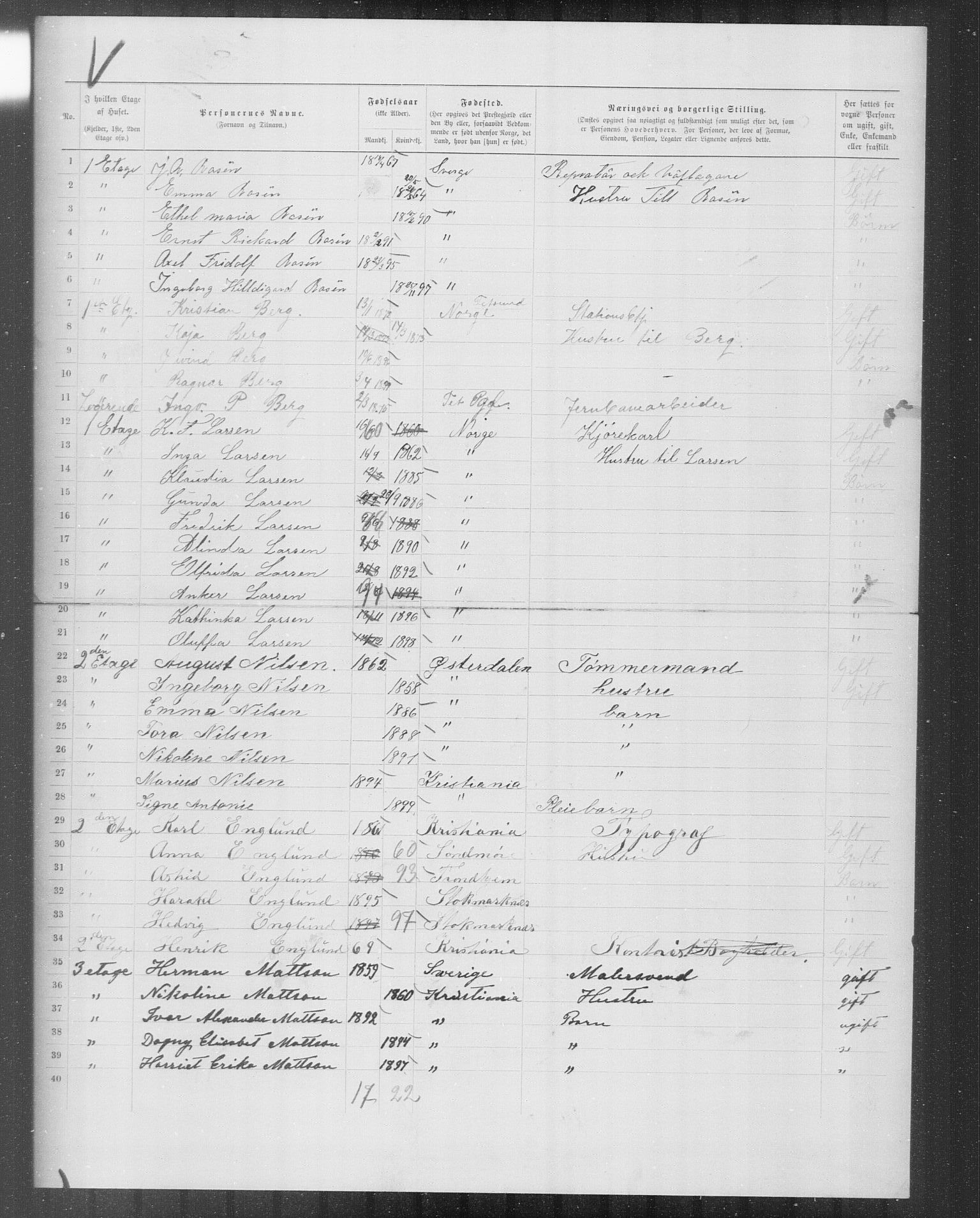 OBA, Municipal Census 1899 for Kristiania, 1899, p. 10235