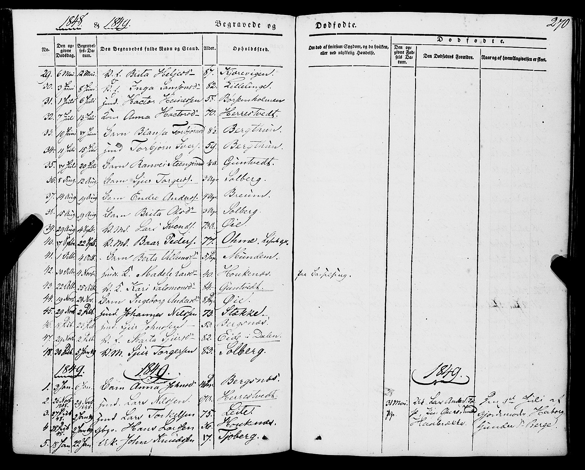 Strandebarm sokneprestembete, AV/SAB-A-78401/H/Haa: Parish register (official) no. A 7, 1844-1872, p. 270