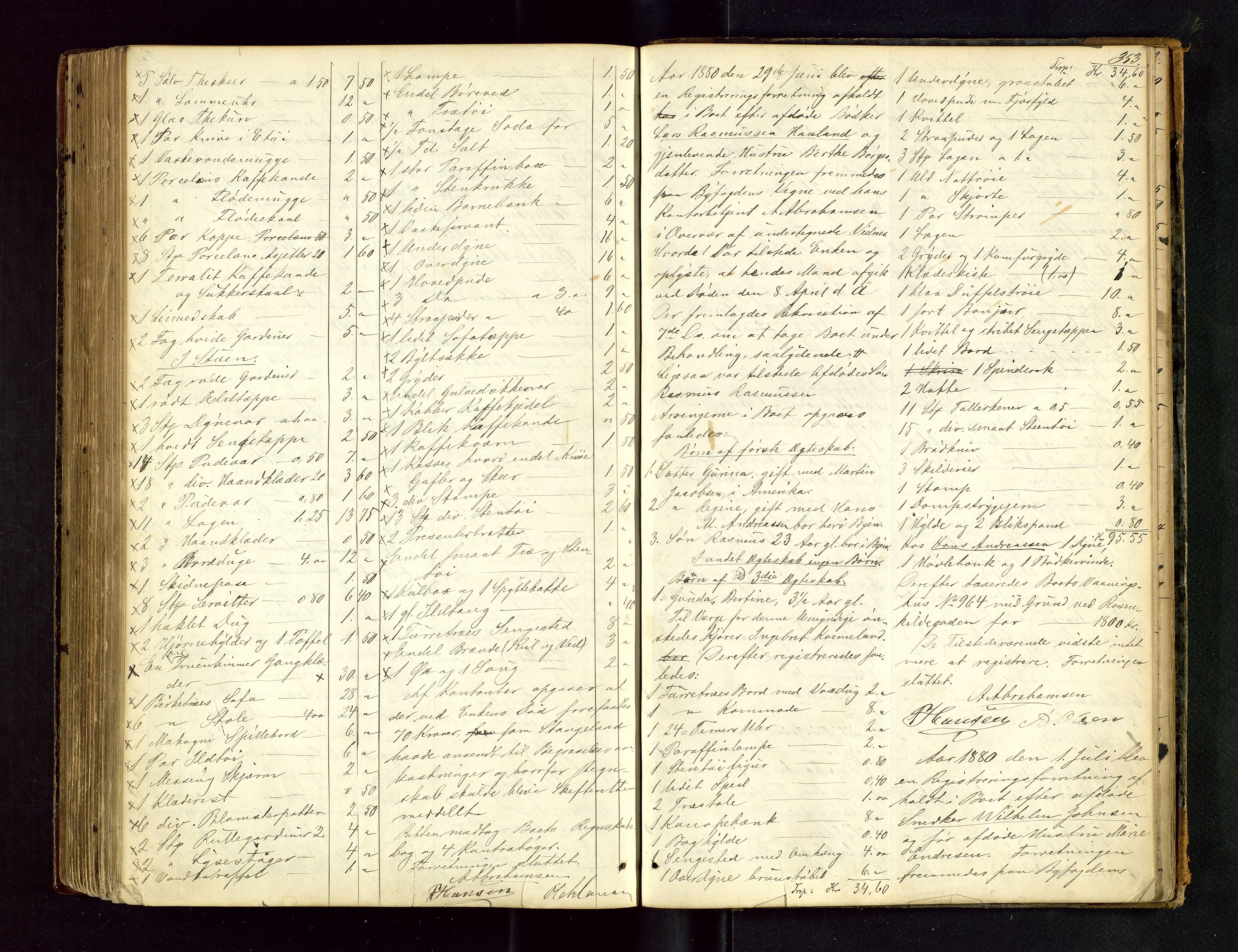 Stavanger byfogd, AV/SAST-A-101408/001/5/50/503BA/L0003: Registreringsprotokoll, 1864-1882, p. 353