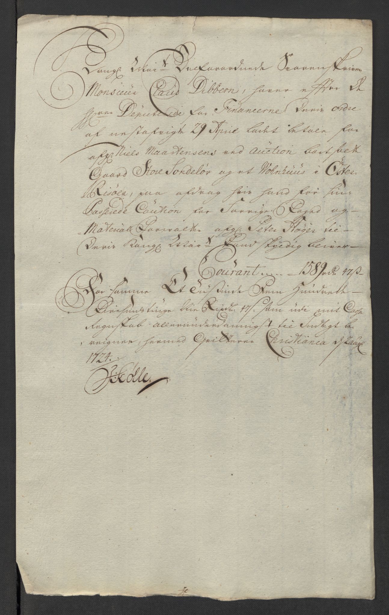 Rentekammeret inntil 1814, Reviderte regnskaper, Fogderegnskap, AV/RA-EA-4092/R39/L2326: Fogderegnskap Nedenes, 1717, p. 25