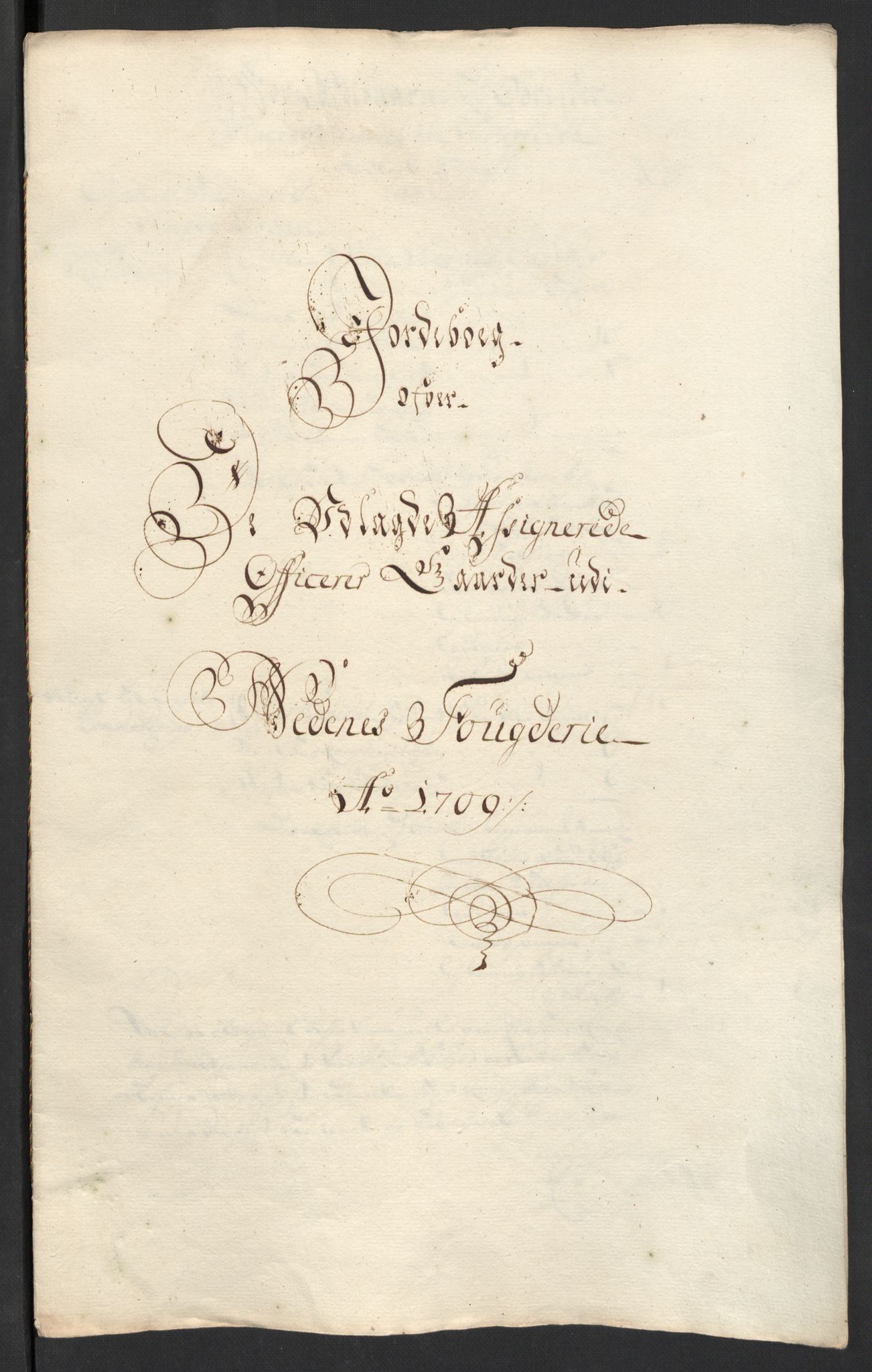 Rentekammeret inntil 1814, Reviderte regnskaper, Fogderegnskap, AV/RA-EA-4092/R39/L2318: Fogderegnskap Nedenes, 1706-1709, p. 477